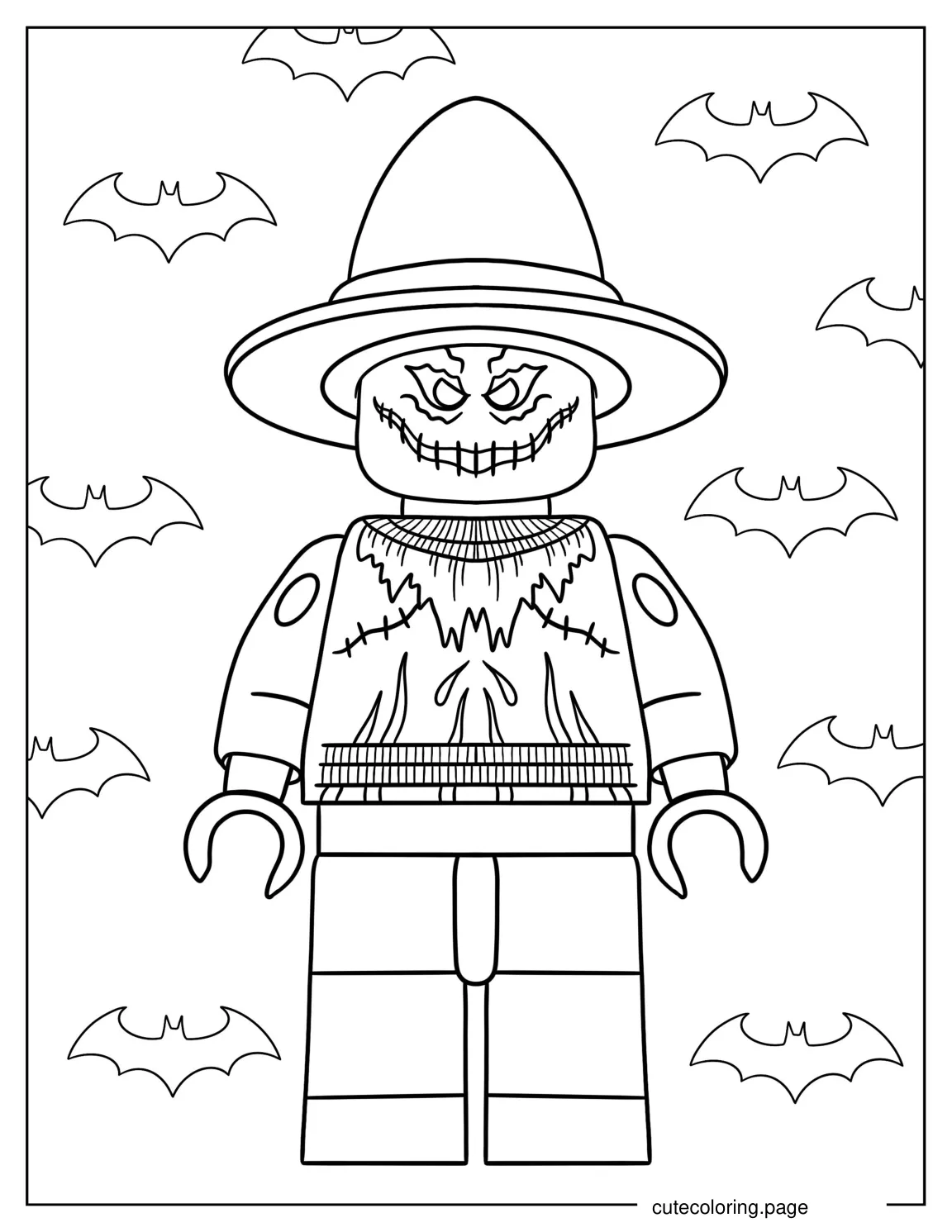 Lego Batman Scarecrow To Color 1 coloring page