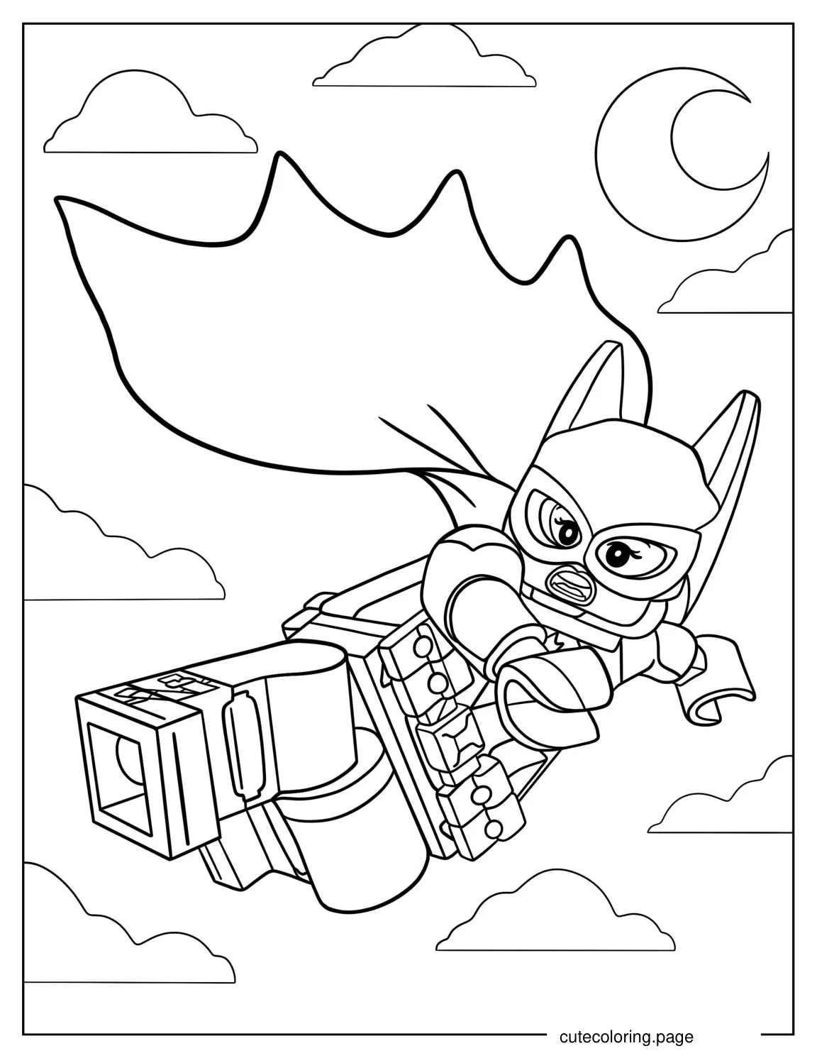 Lego Catwoman Fighting Crime To Color 1 coloring page