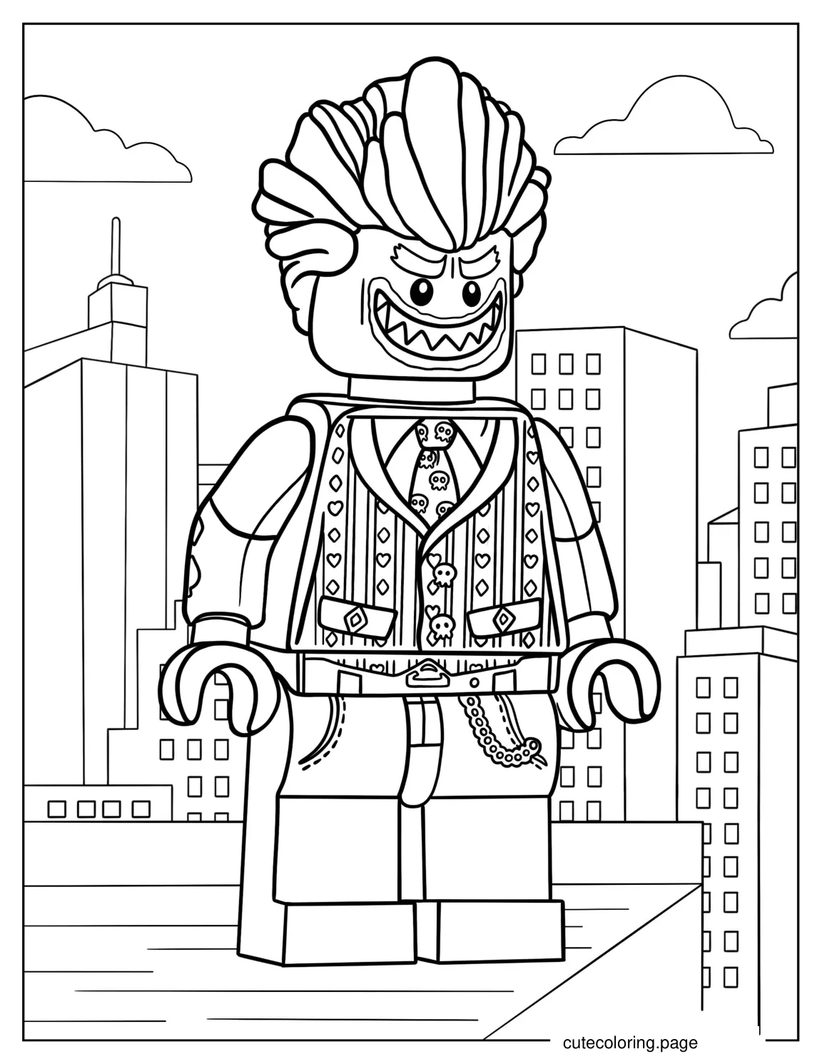 Lego Joker Coloring Sheet 1 coloring page