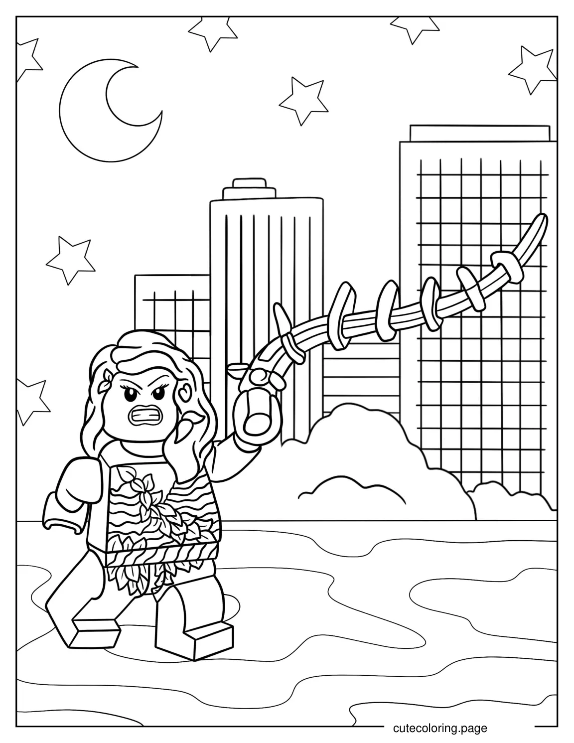 Lego Poison Ivy Coloring Page 1 coloring page