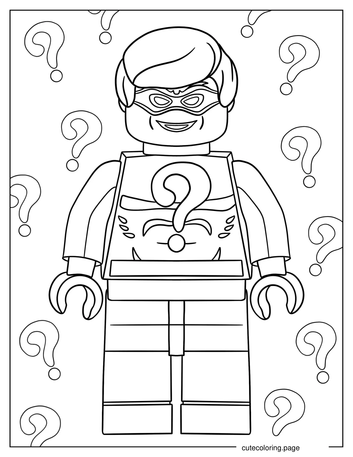 Lego Riddler 1 coloring page