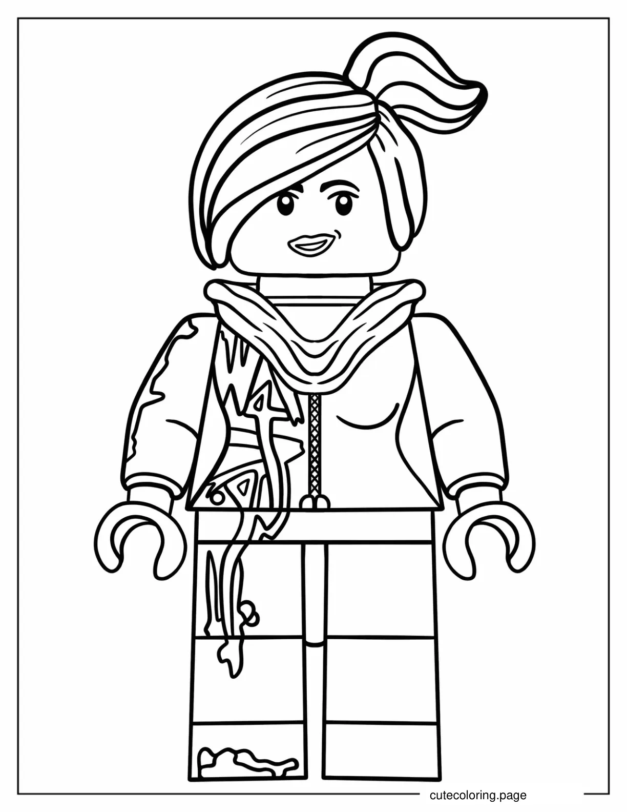 Easy Outline Of Lucy Wyldstyle To Color coloring page