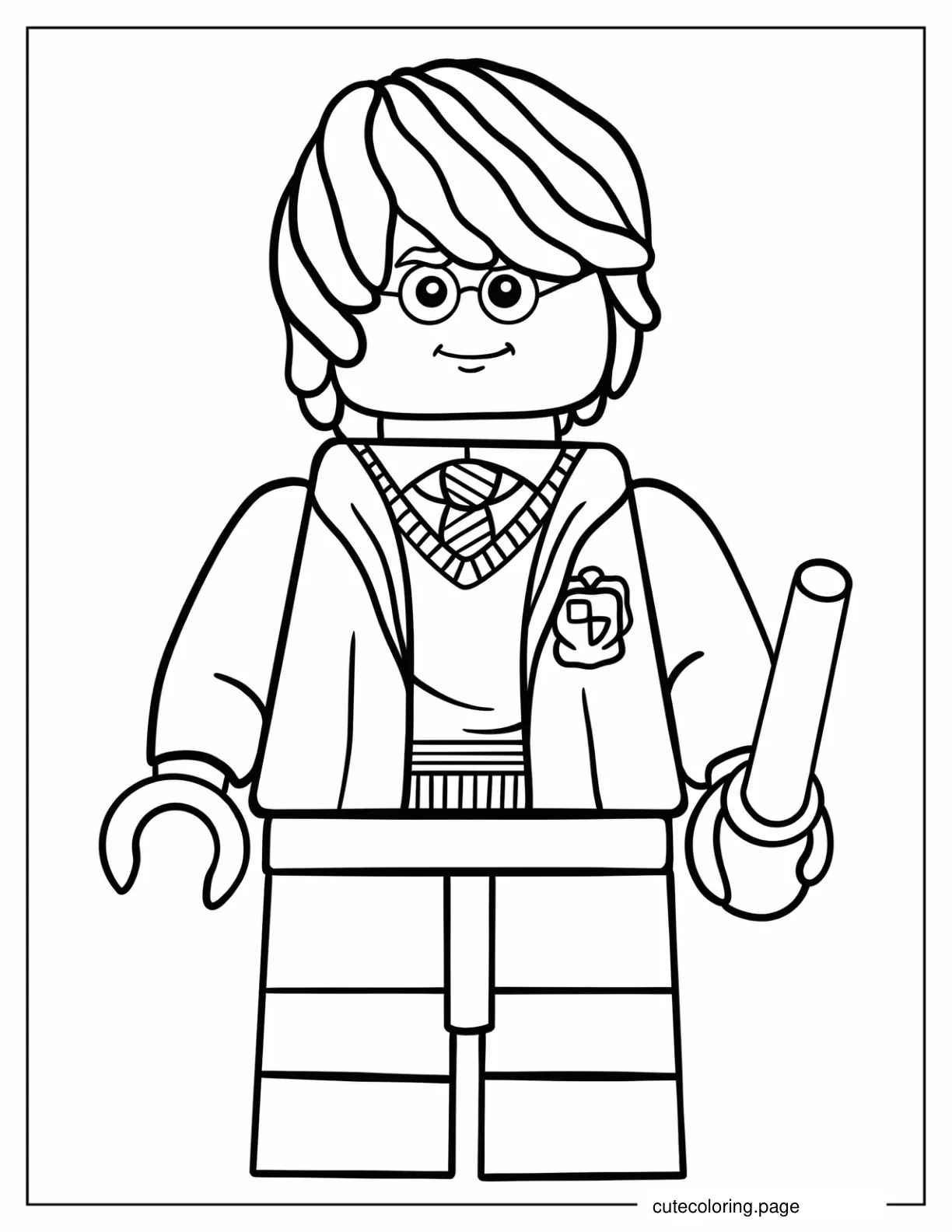 Harry Potter Lego Coloring Sheet For Kids coloring page