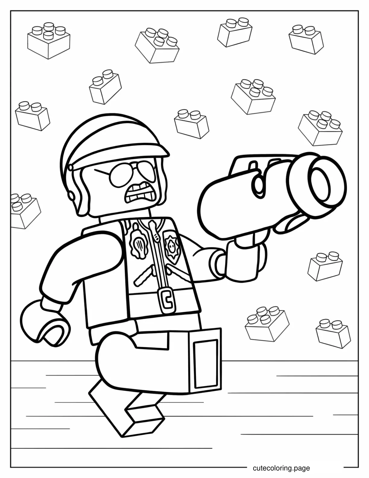 Lego Bad Cop Coloring In coloring page