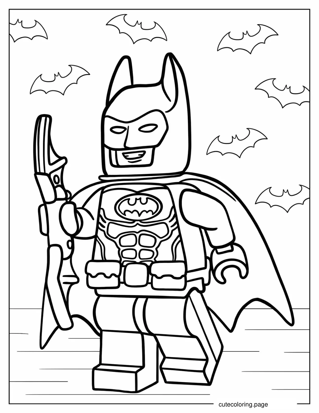 Lego Batman coloring page