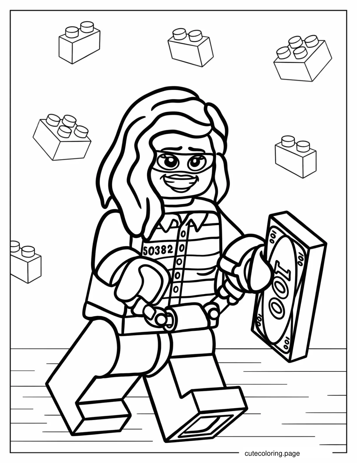 Lego Female Thief coloring page