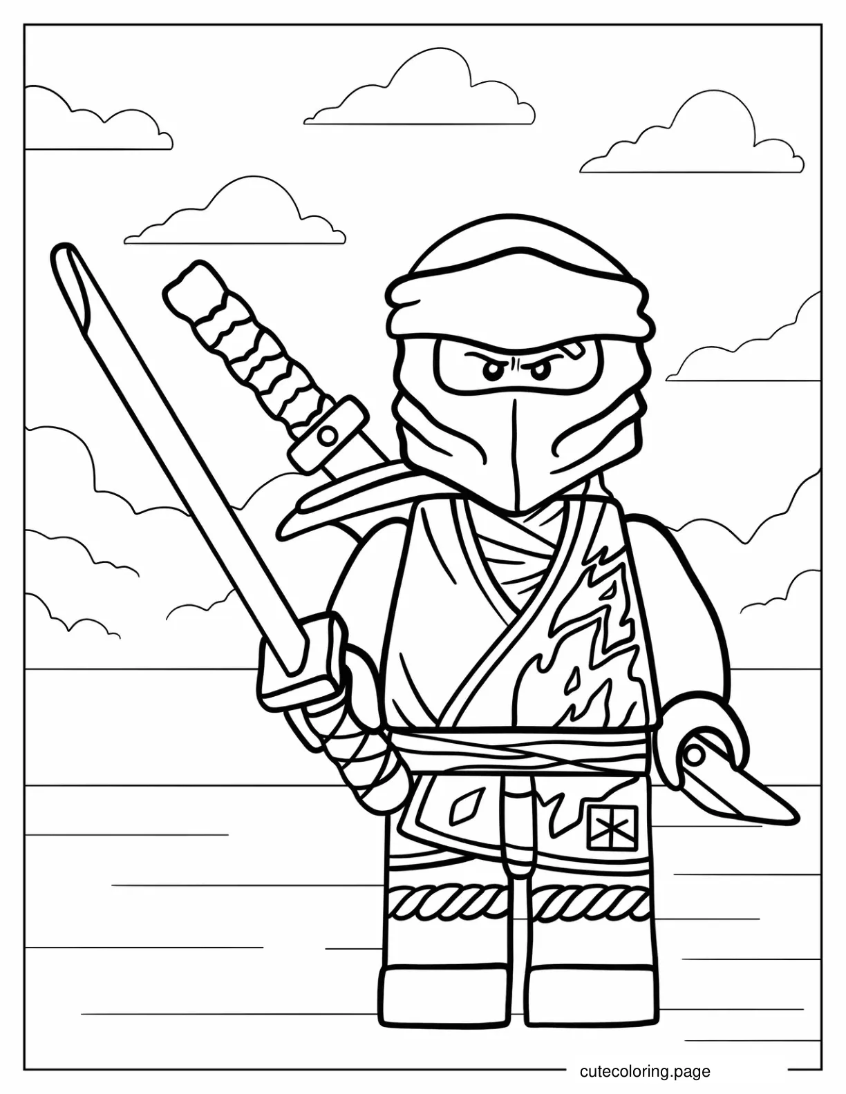 Lego Ninjago Kai coloring page