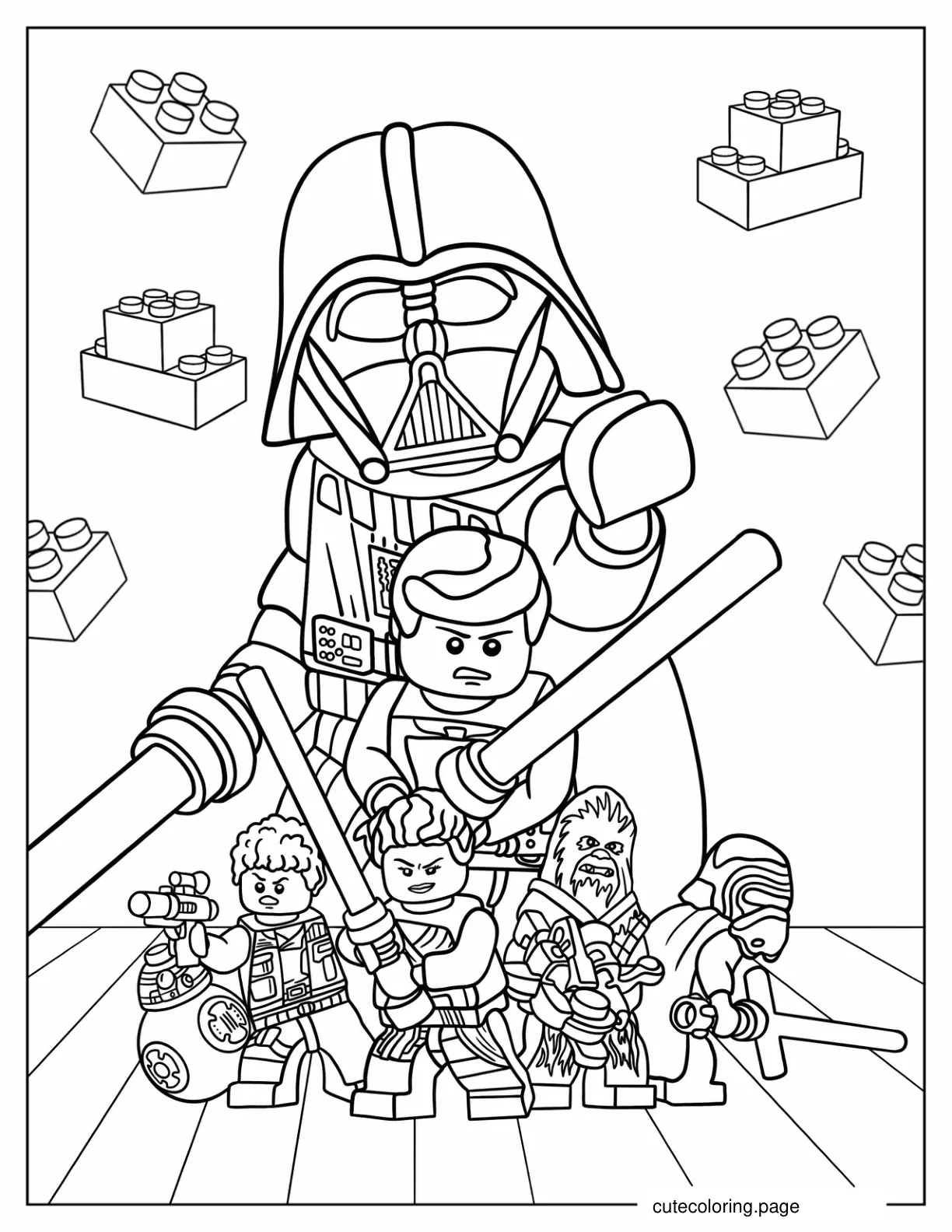 Lego Star Wars Coloring Page coloring page