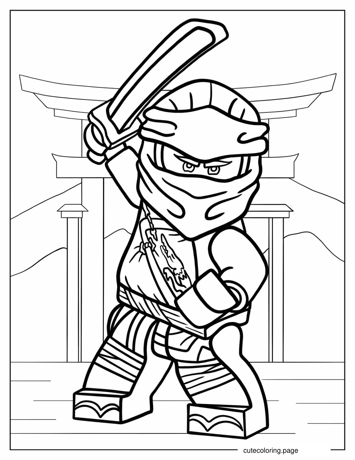 Coloring Page Of Lego Ninjago Lloyd Garmadon coloring page