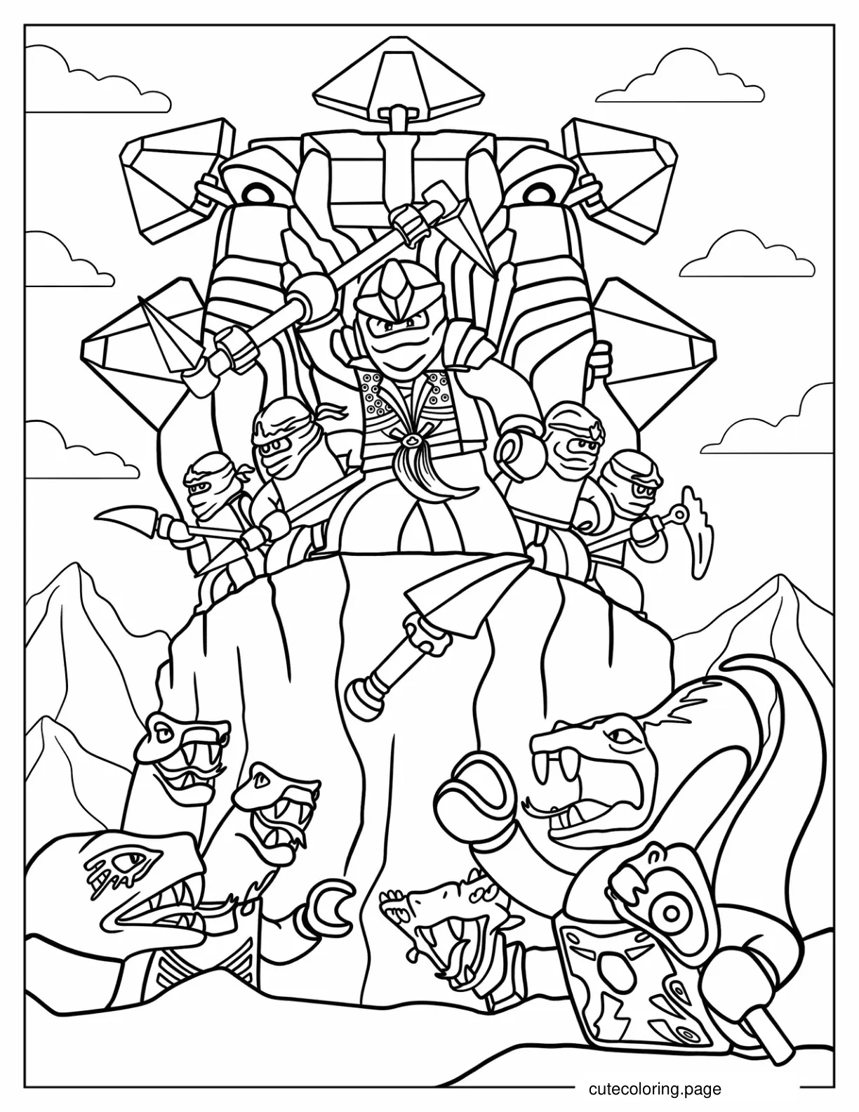 Ninjago_ Rise of the Serpentine coloring page