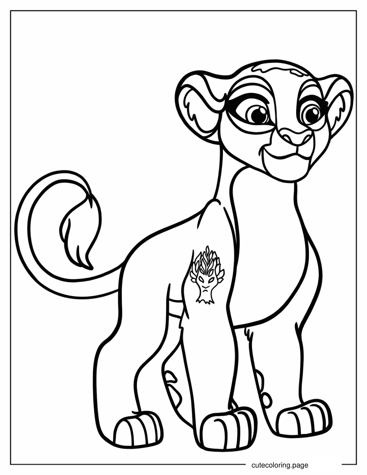 Rani Lioness Coloring Sheet For Kids coloring page