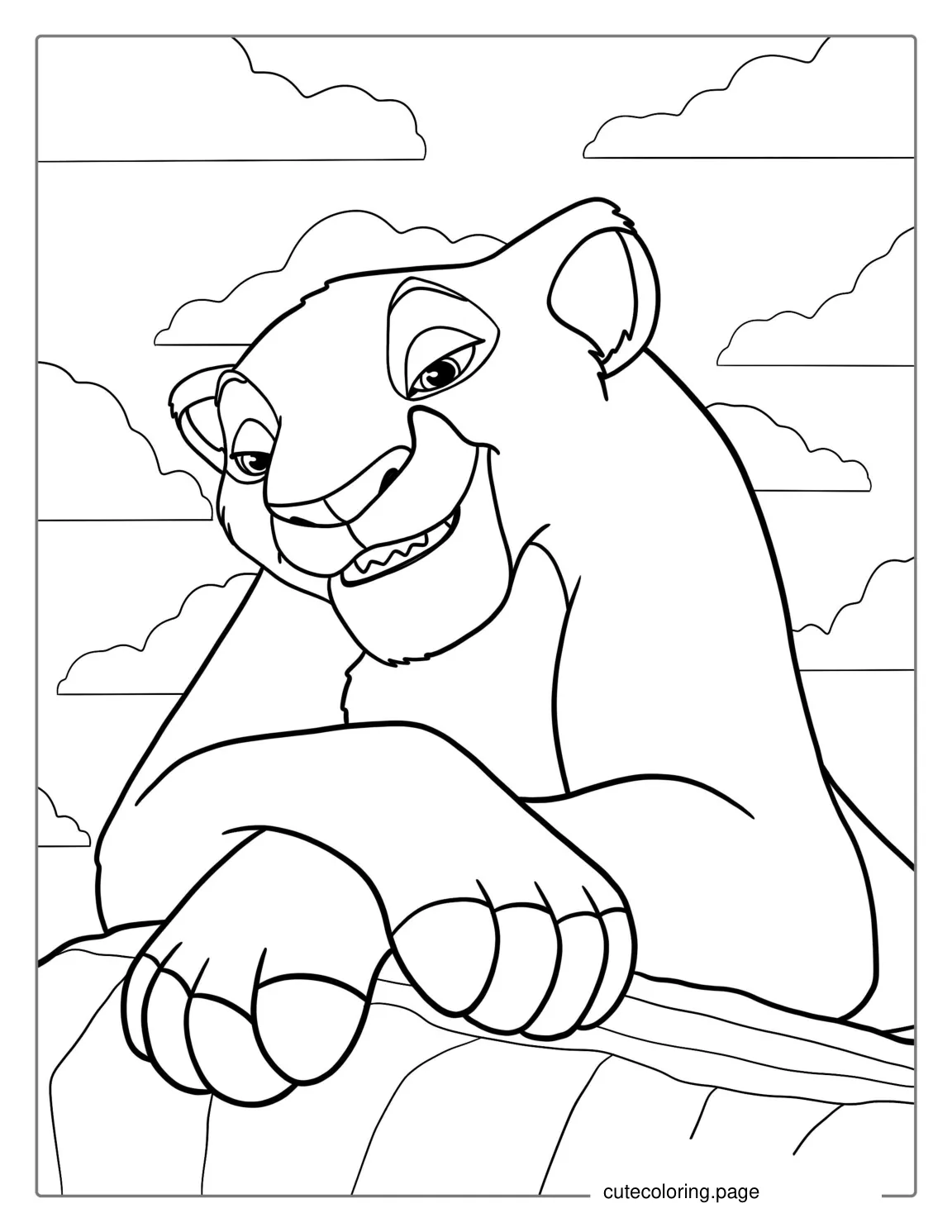 Coloring Page Of Nala Lioness coloring page