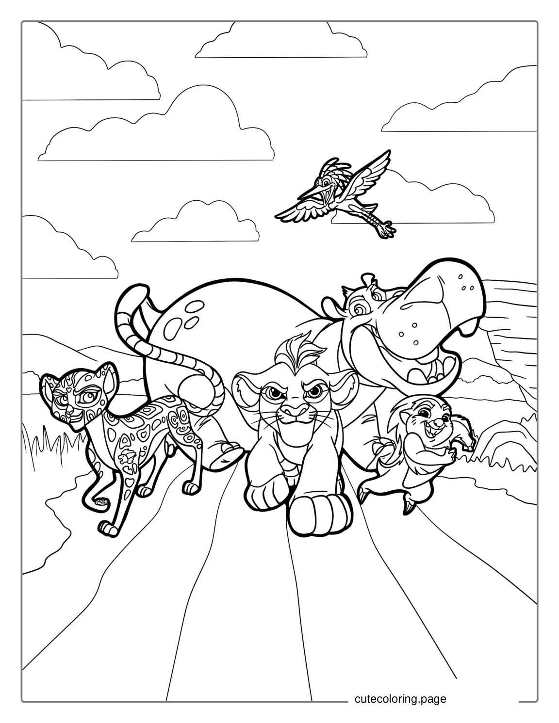 Kion From The Lion Guard Coloring Sheet coloring page