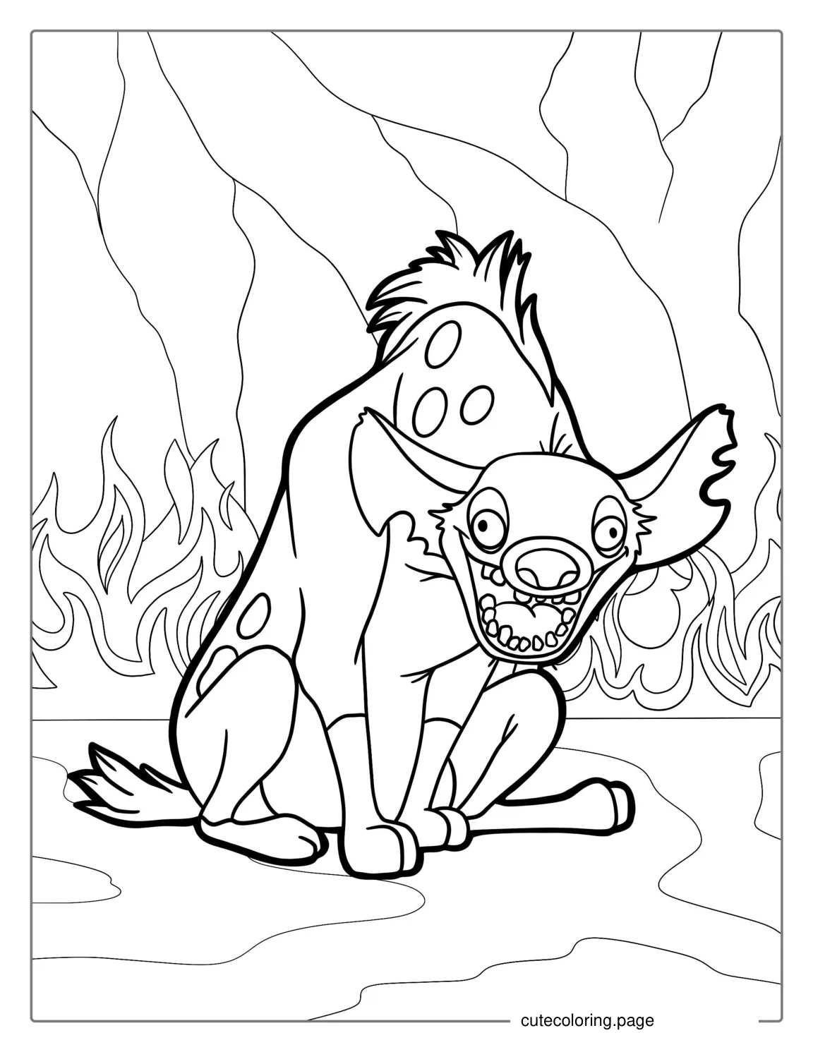 Lion King Hyena Coloring Sheet coloring page