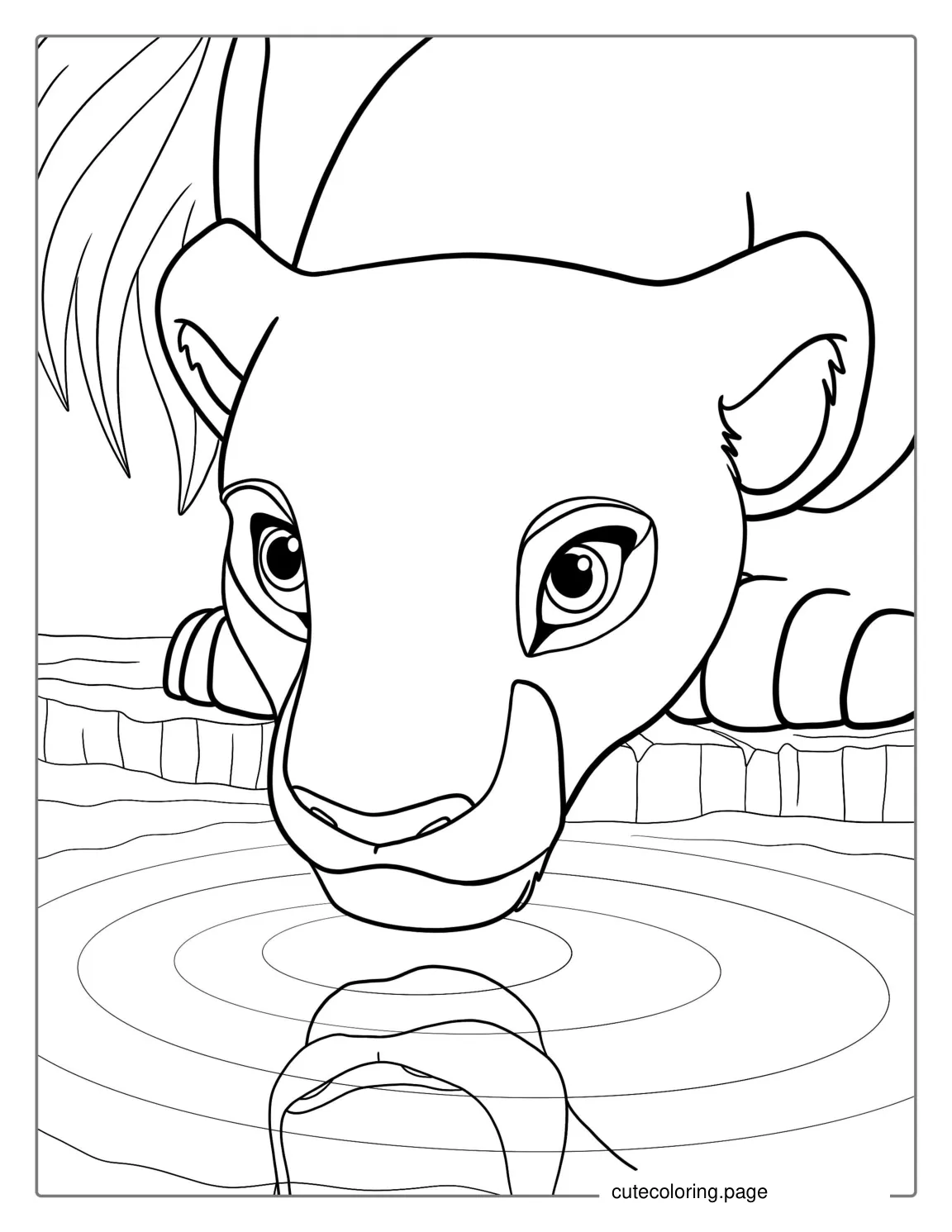 Nala Lioness Coloring Page coloring page