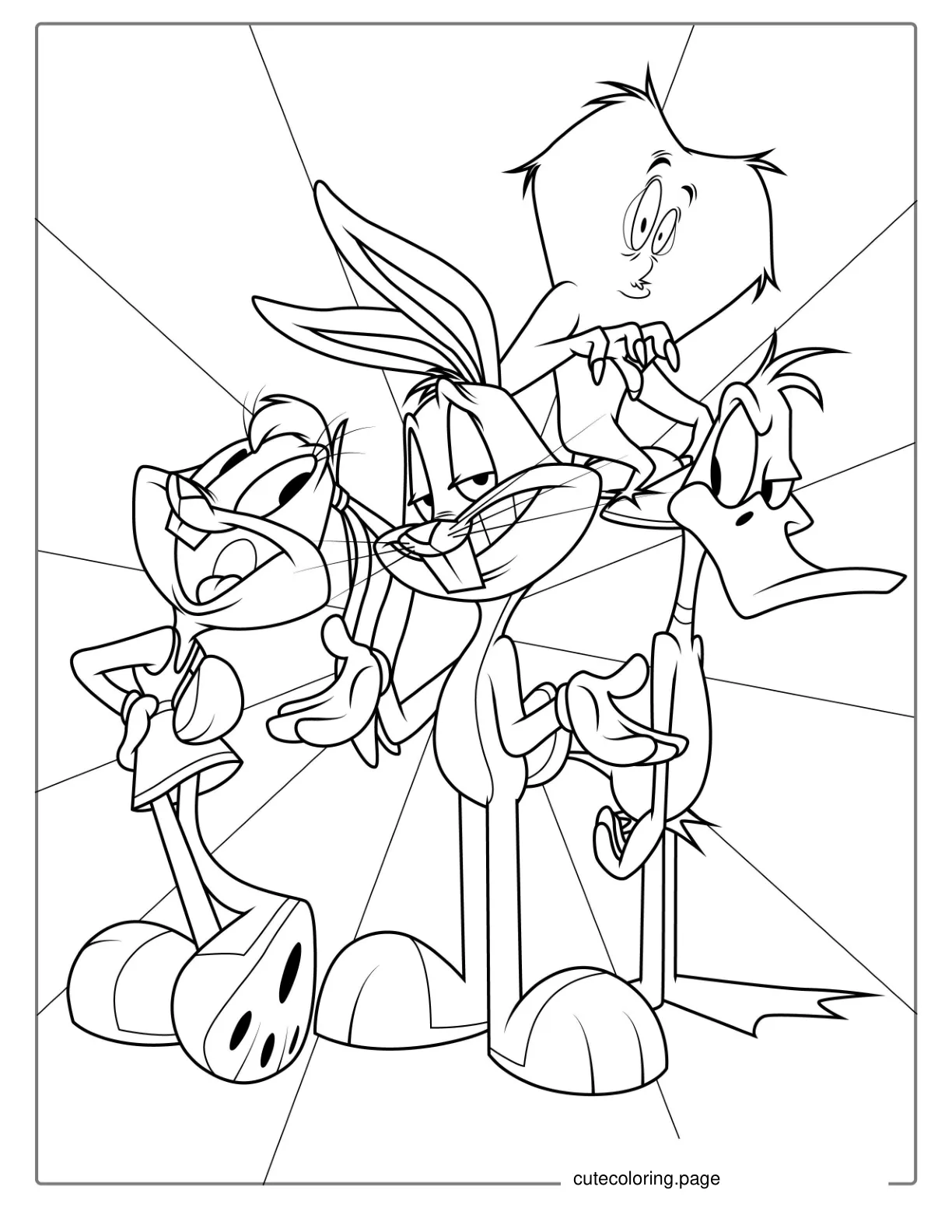 Coloring Page Of Looney Tunes Characters coloring page