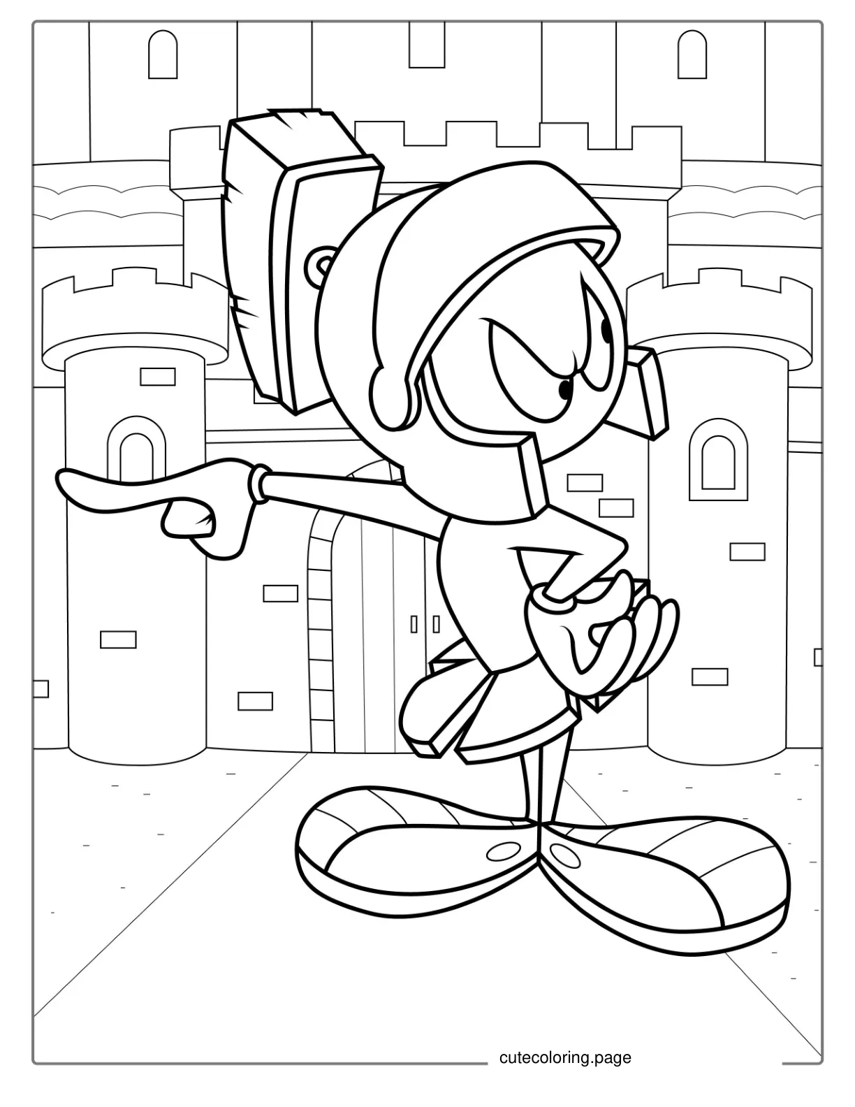 Coloring Page Of Marvin The Martian coloring page