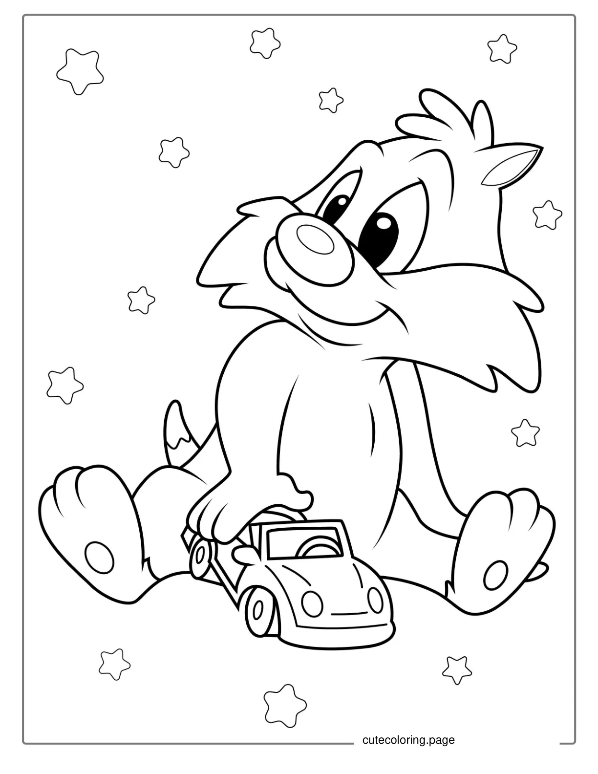 Cute Baby Sylvester Coloring Sheet coloring page