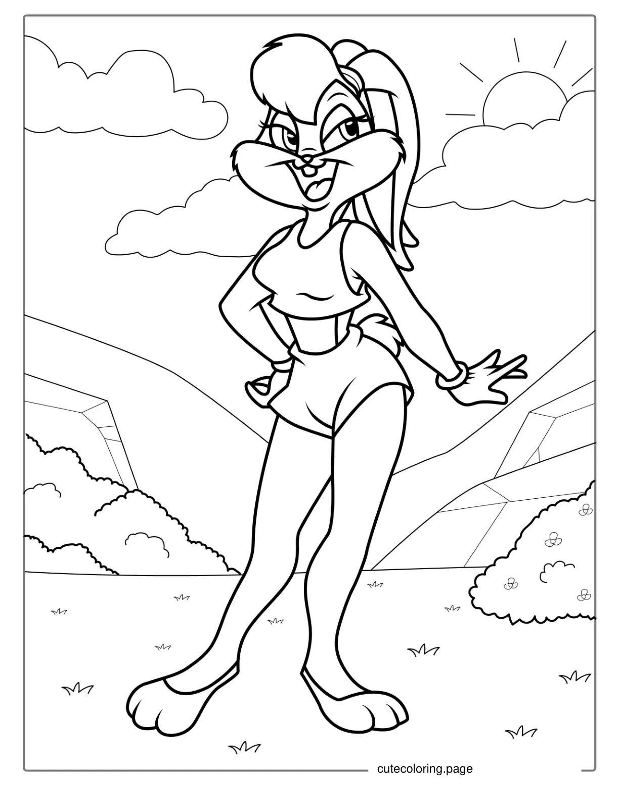 Lola Bunny Coloring Page coloring page