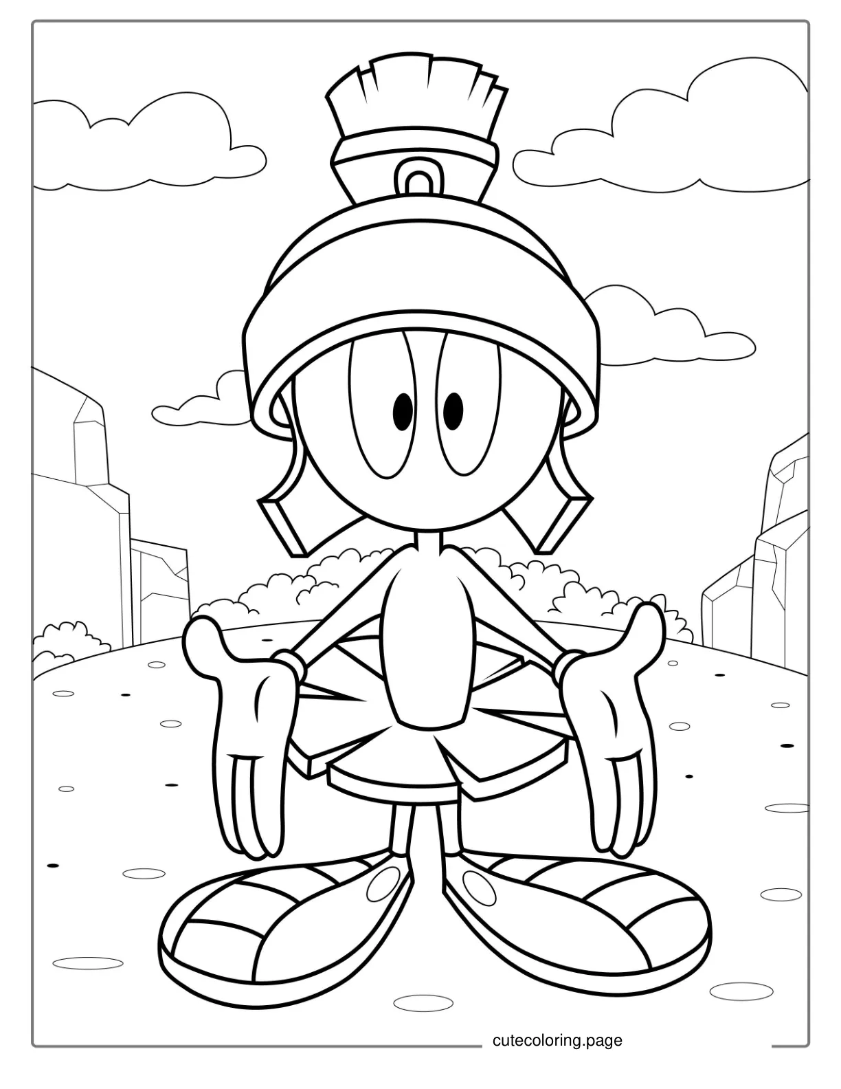 Marvin the Martian Coloring Page coloring page