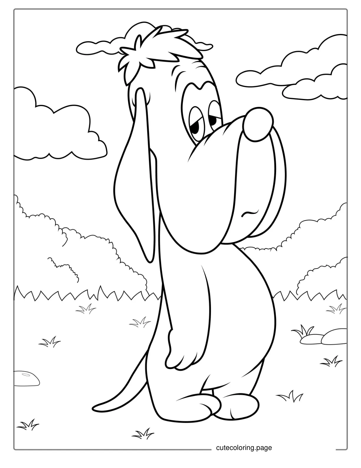 Willoughby Dog From Looney Tunes To Color coloring page