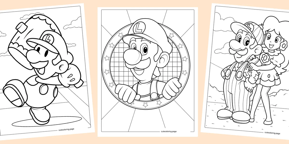 luigi-coloring-pages