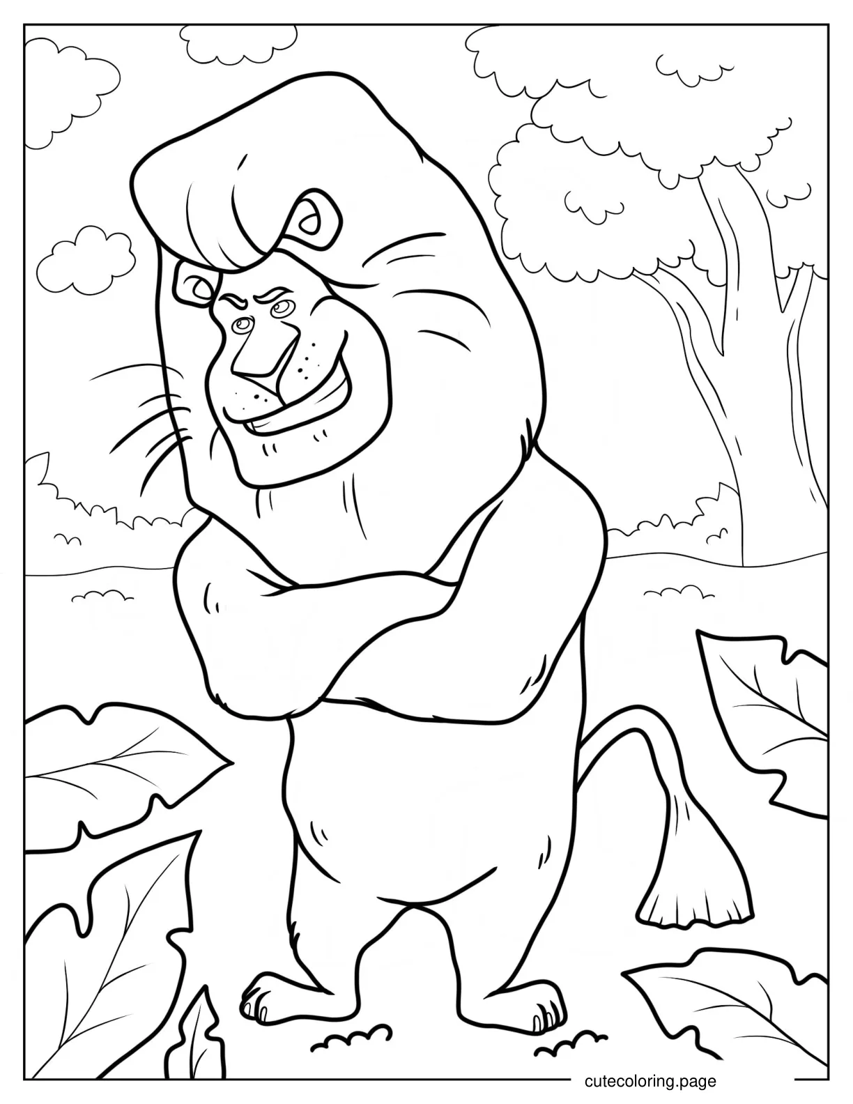 Makunga In The Forest Coloring Page 1 coloring page