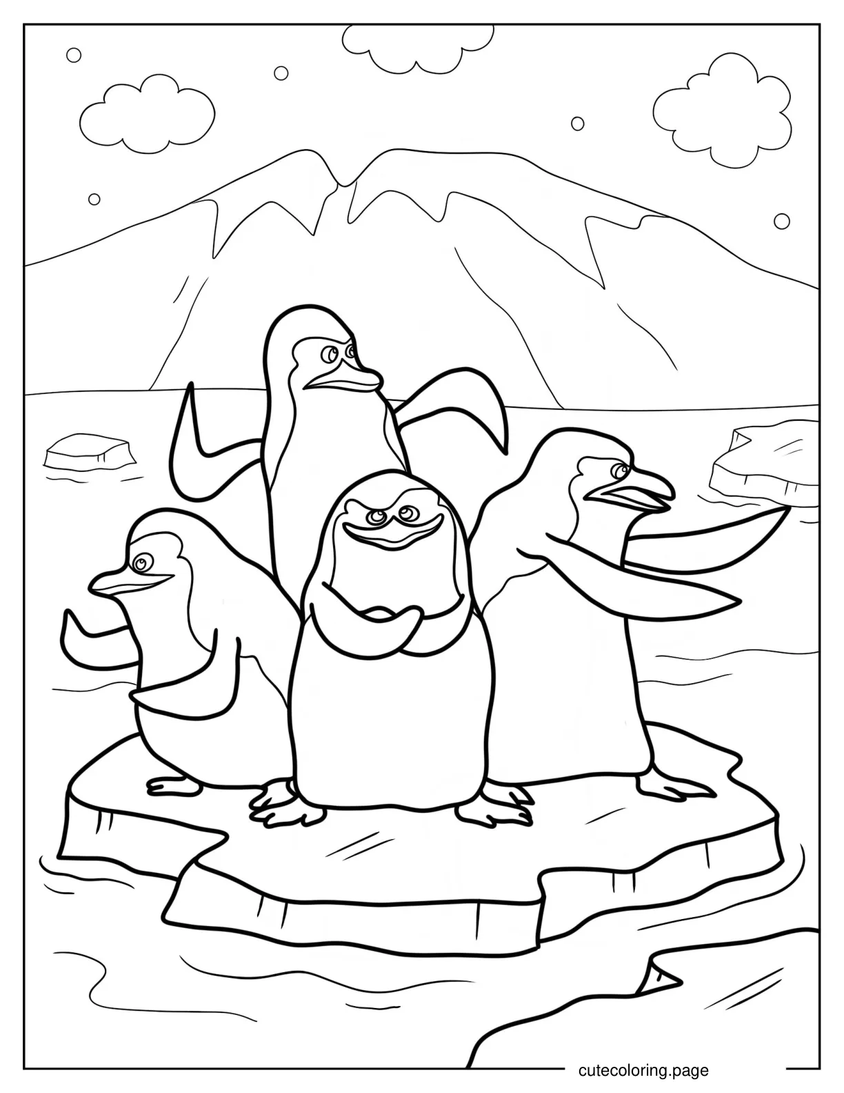 Penguins Of Madagascar 1 coloring page