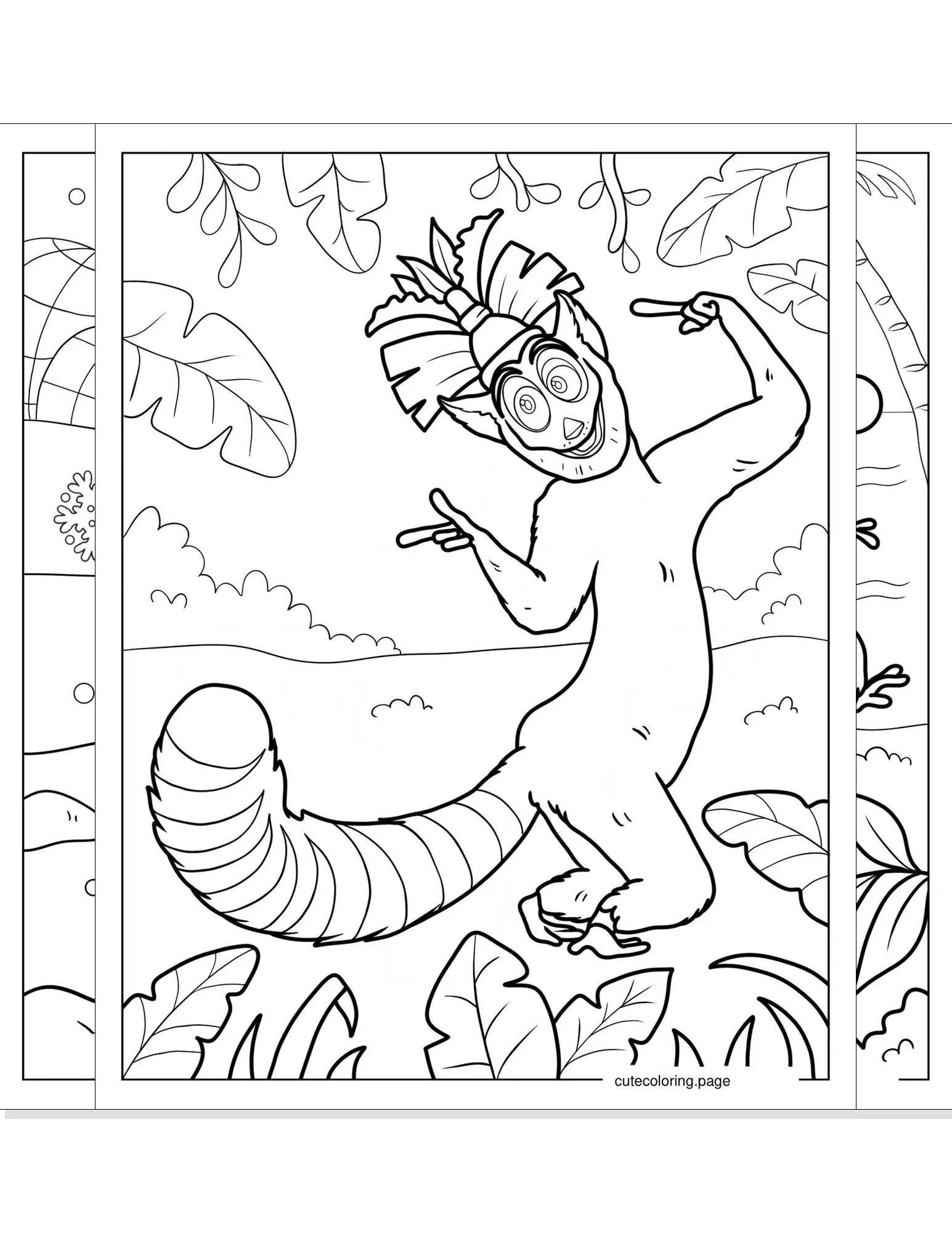 madagascar coloring pages coloring page