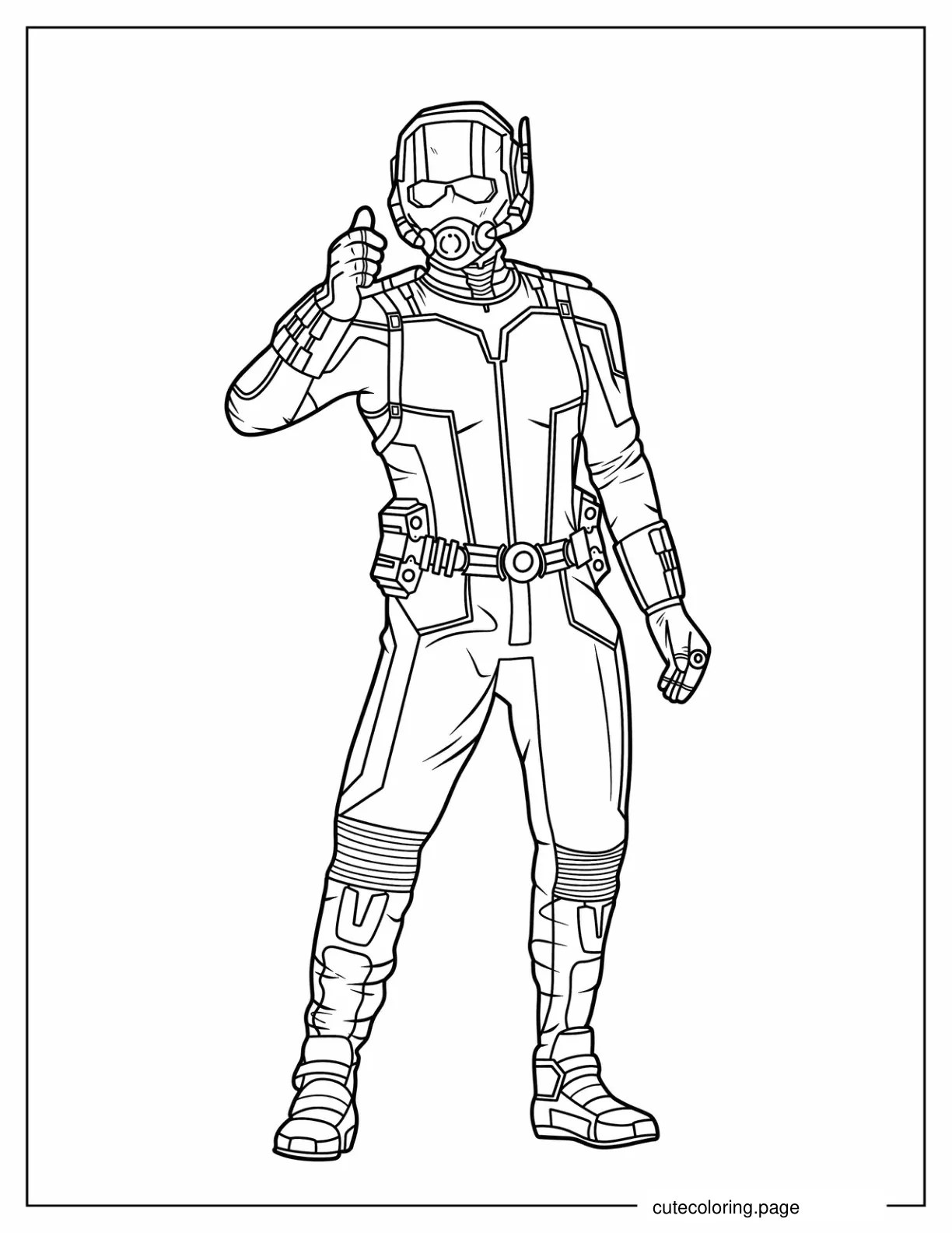 Ant Man Superhero From Avengers coloring page