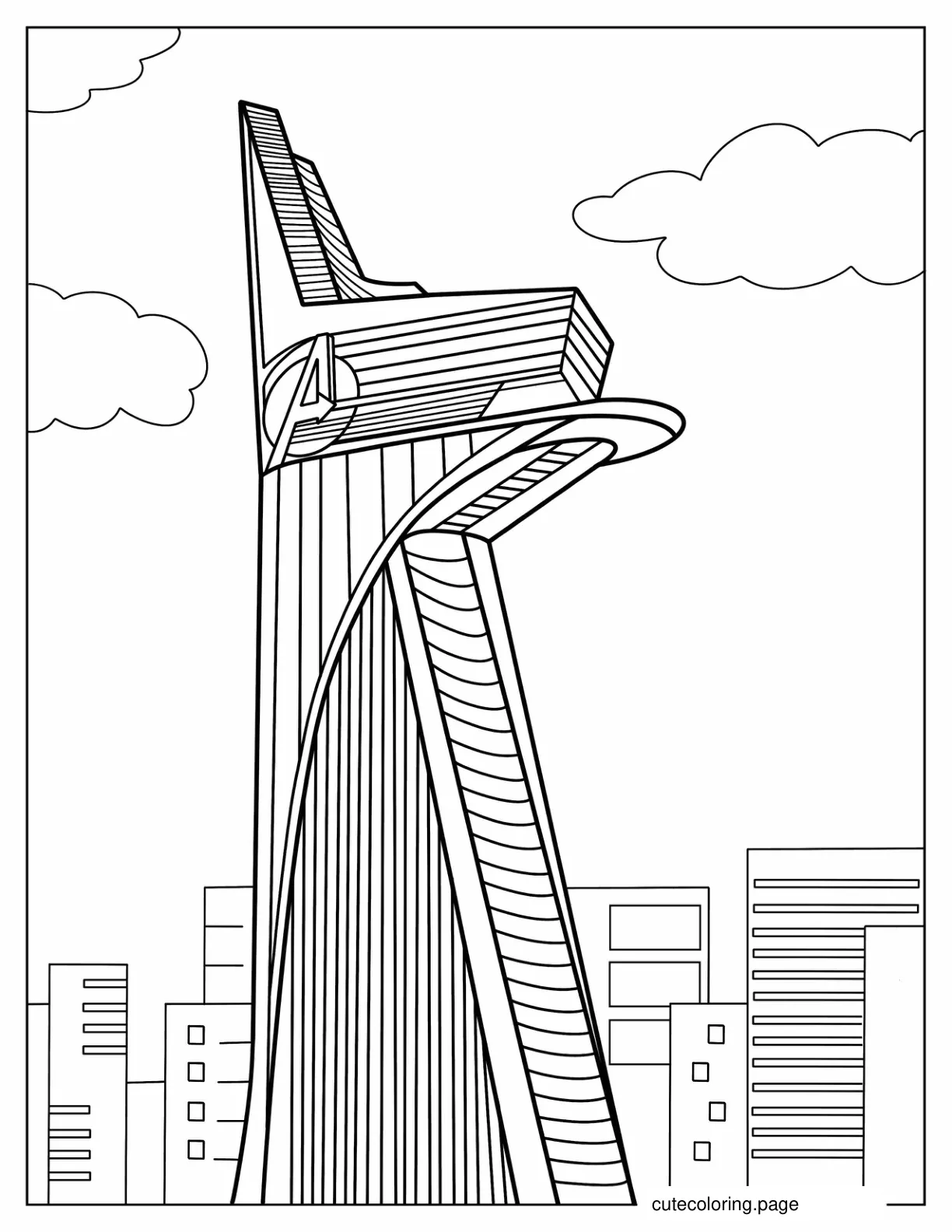 Avengers Compound Coloring Page coloring page