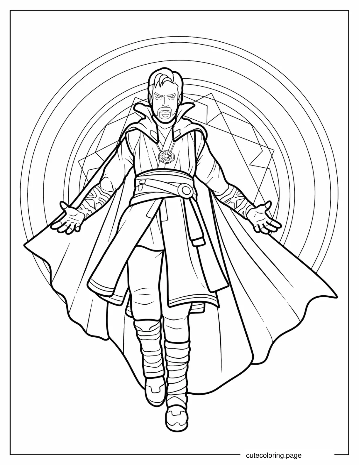 Doctor Strange From The Avengers coloring page