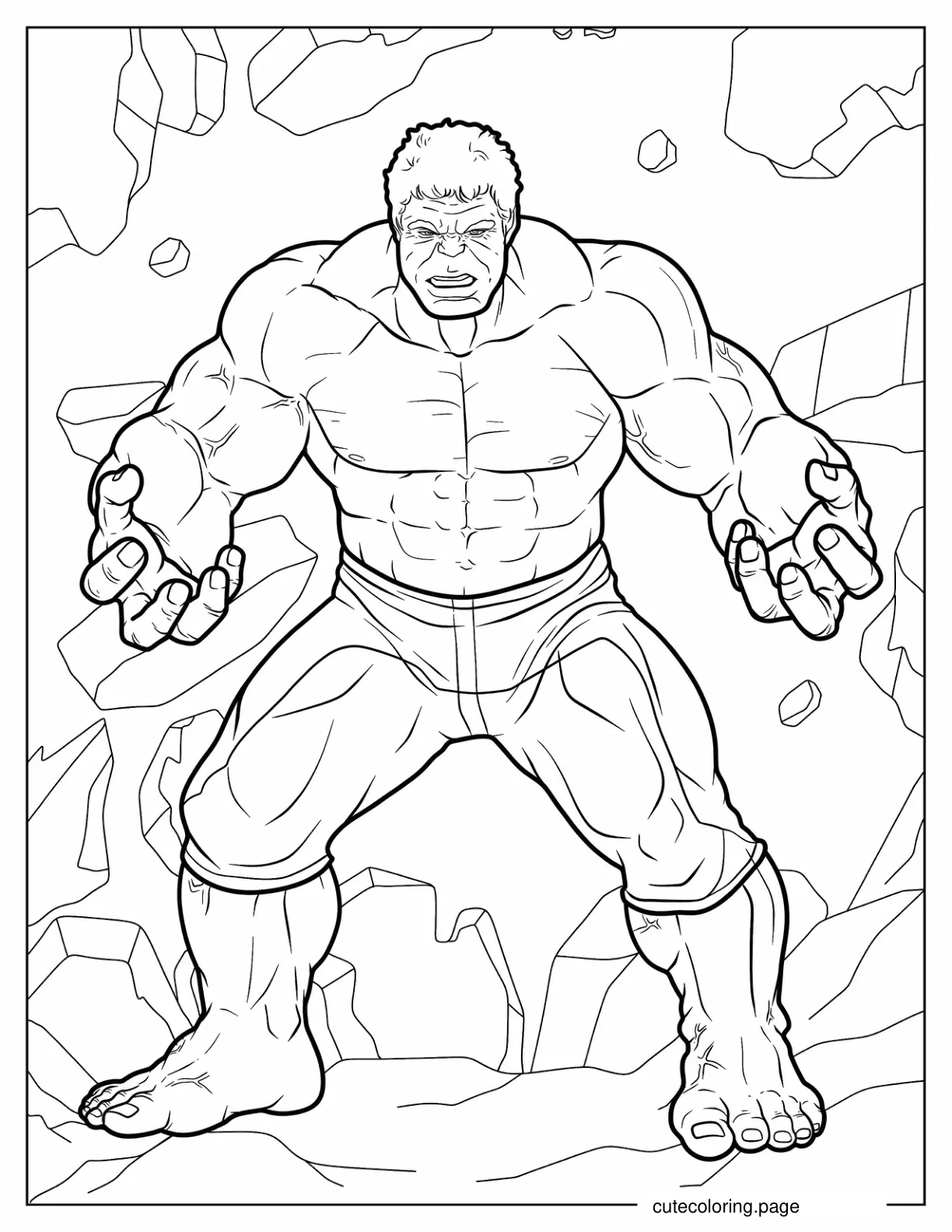 Hulk Coloring Page coloring page