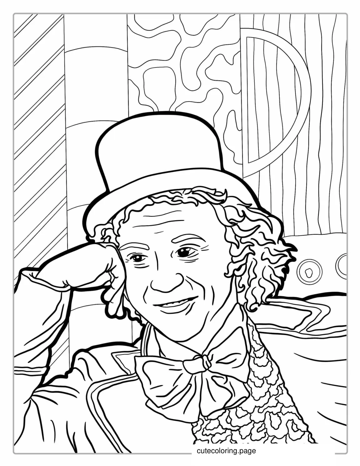 Condescending Wonka Meme Coloring Page coloring page