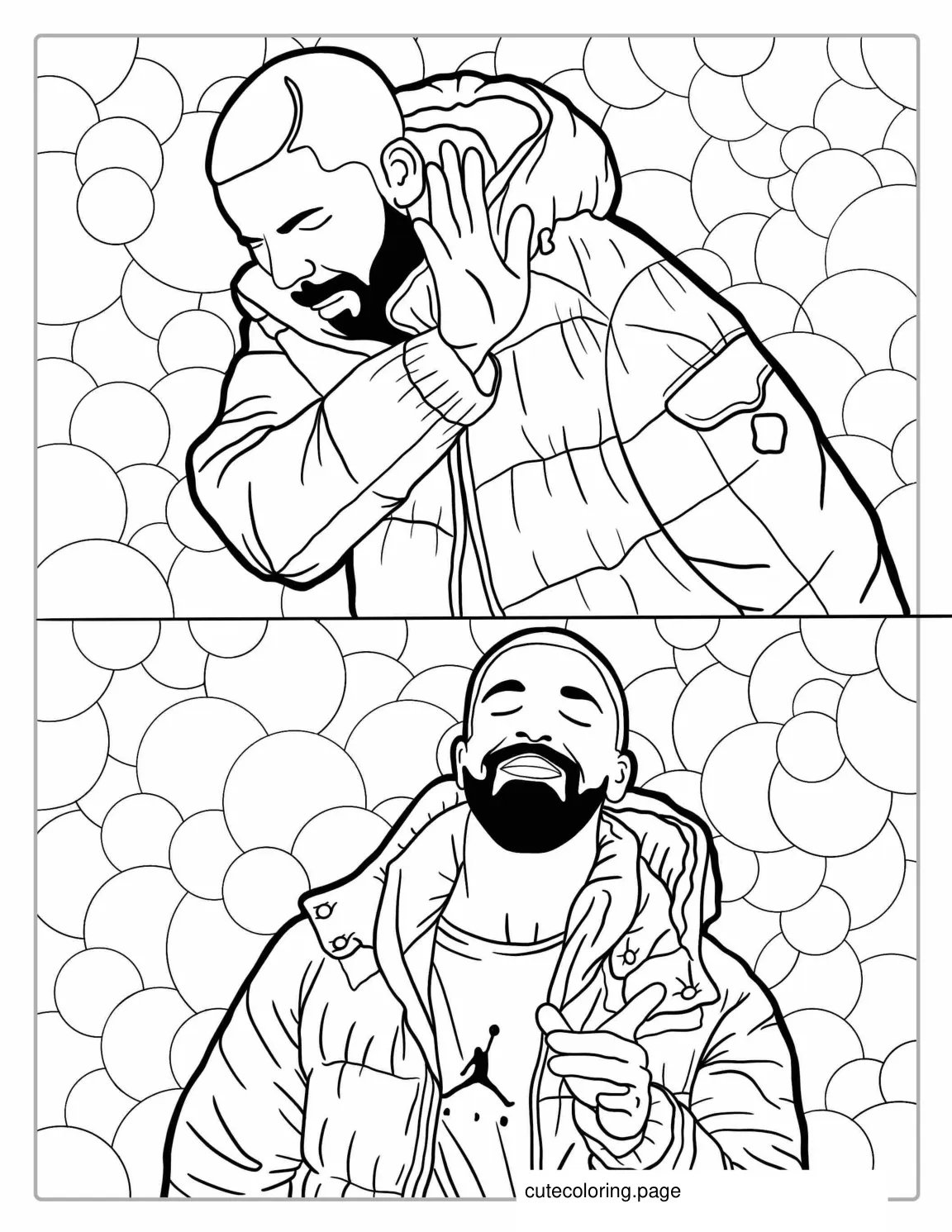 Drake Meme Coloring Page coloring page