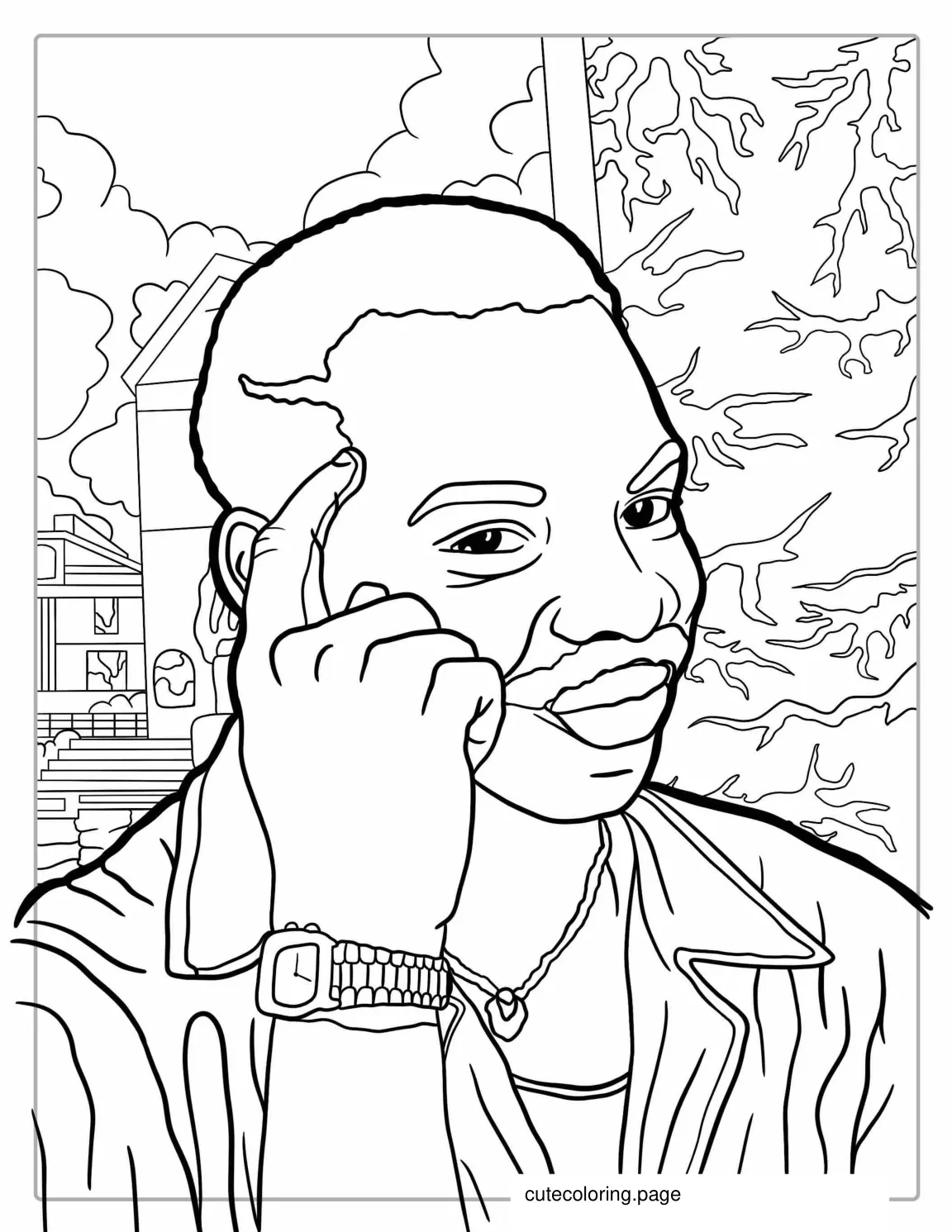 Roll Safe Meme Coloring Page Coloring Page coloring page