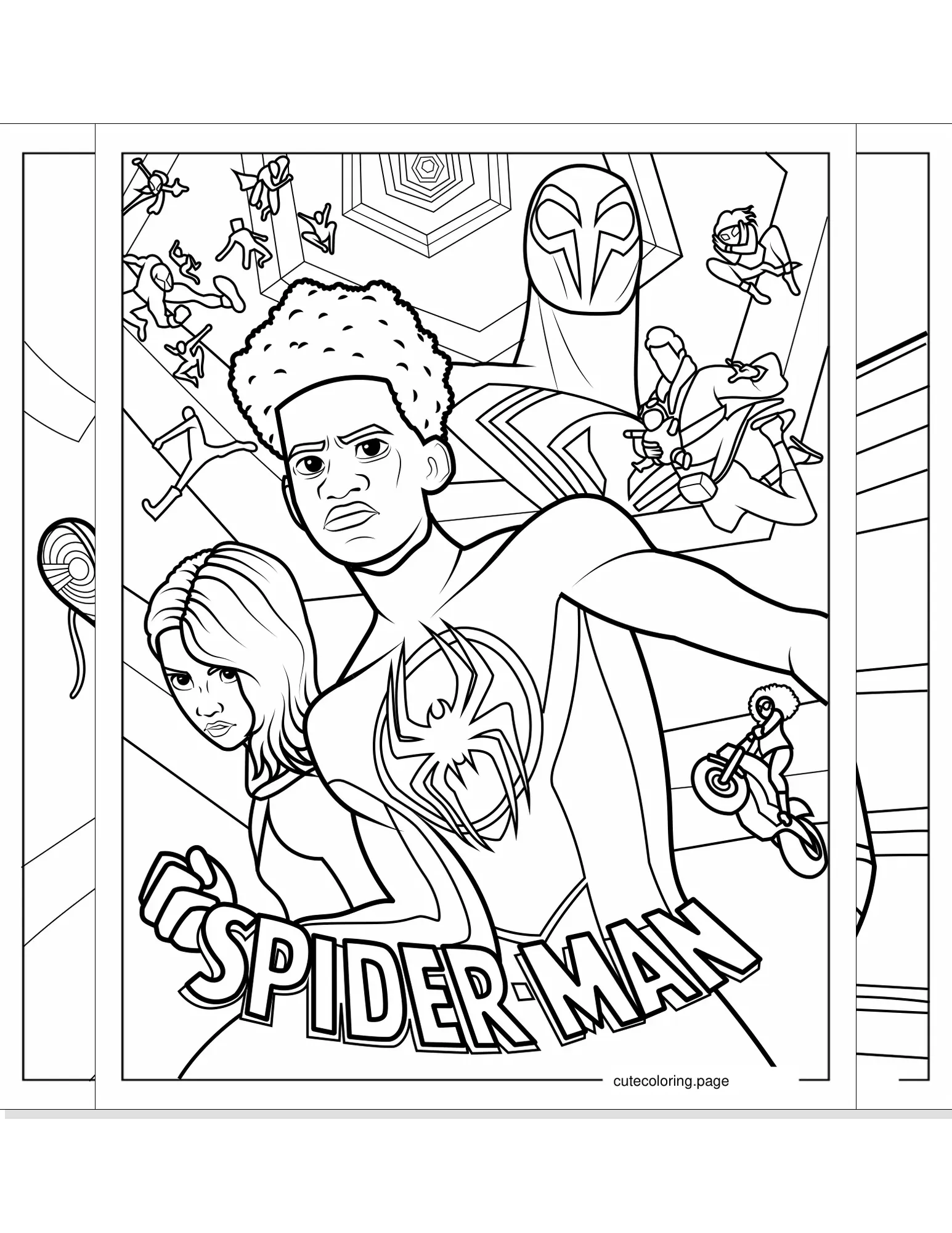 miles morales coloring pages coloring page