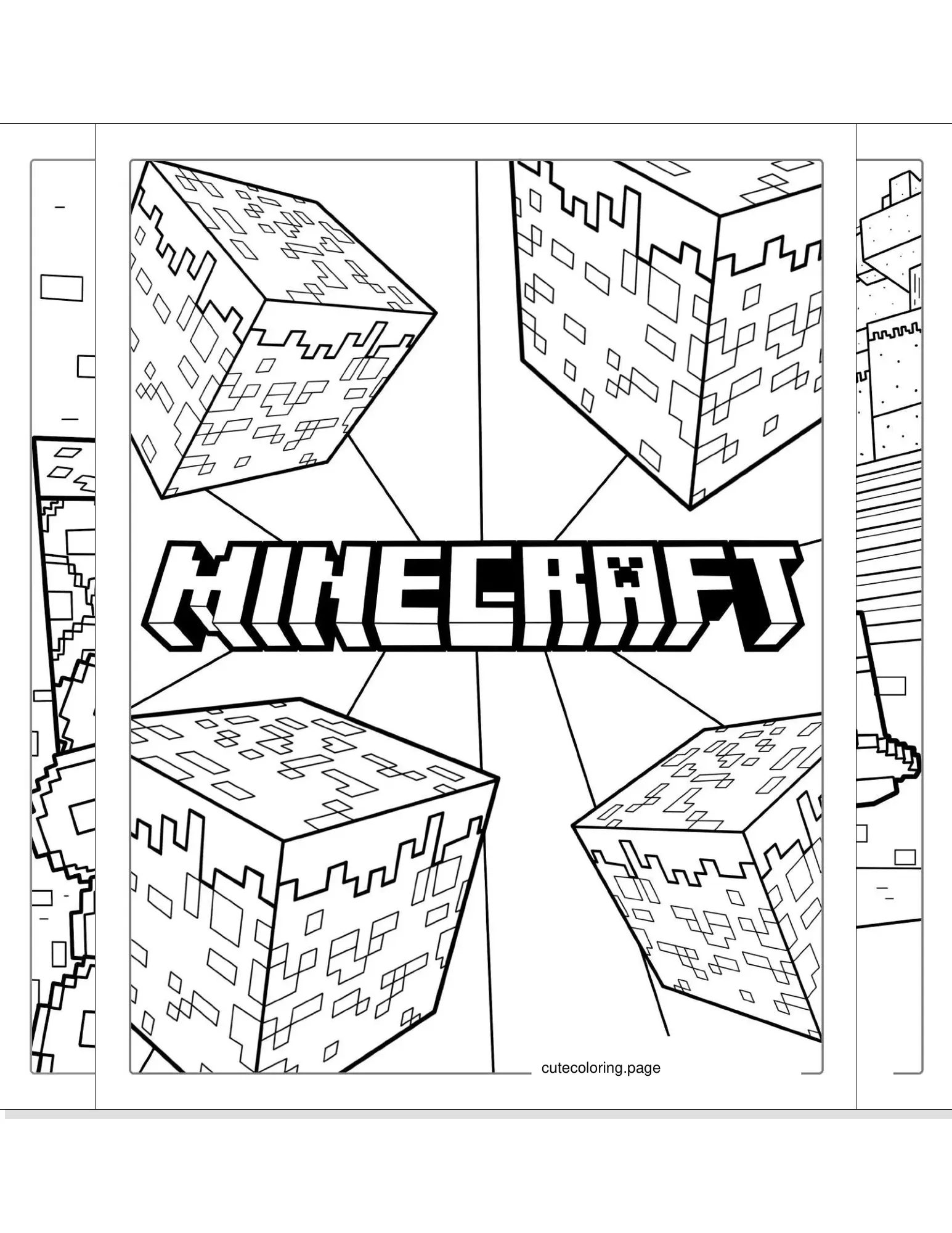 minecraft coloring pages coloring page