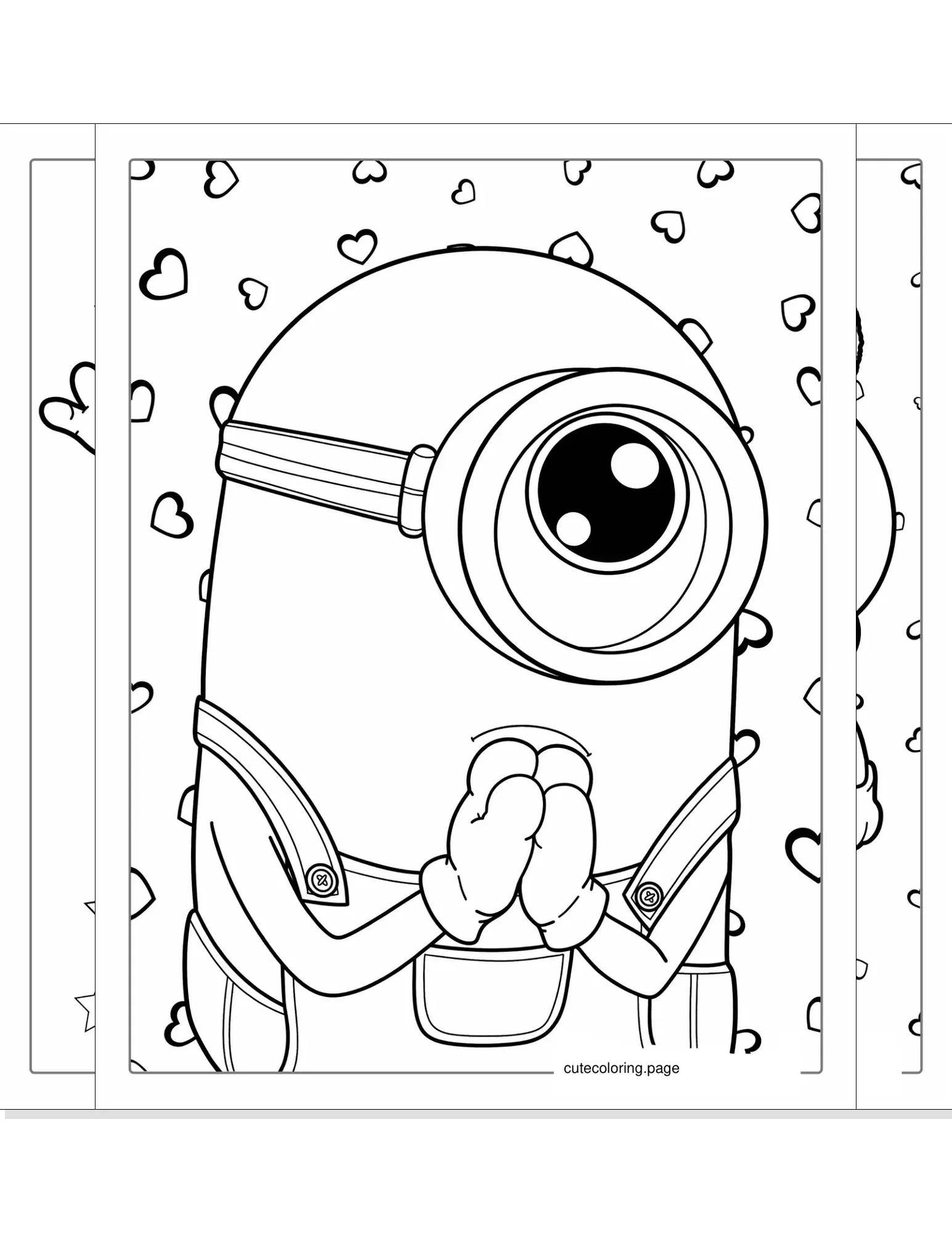 minion coloring pages coloring page