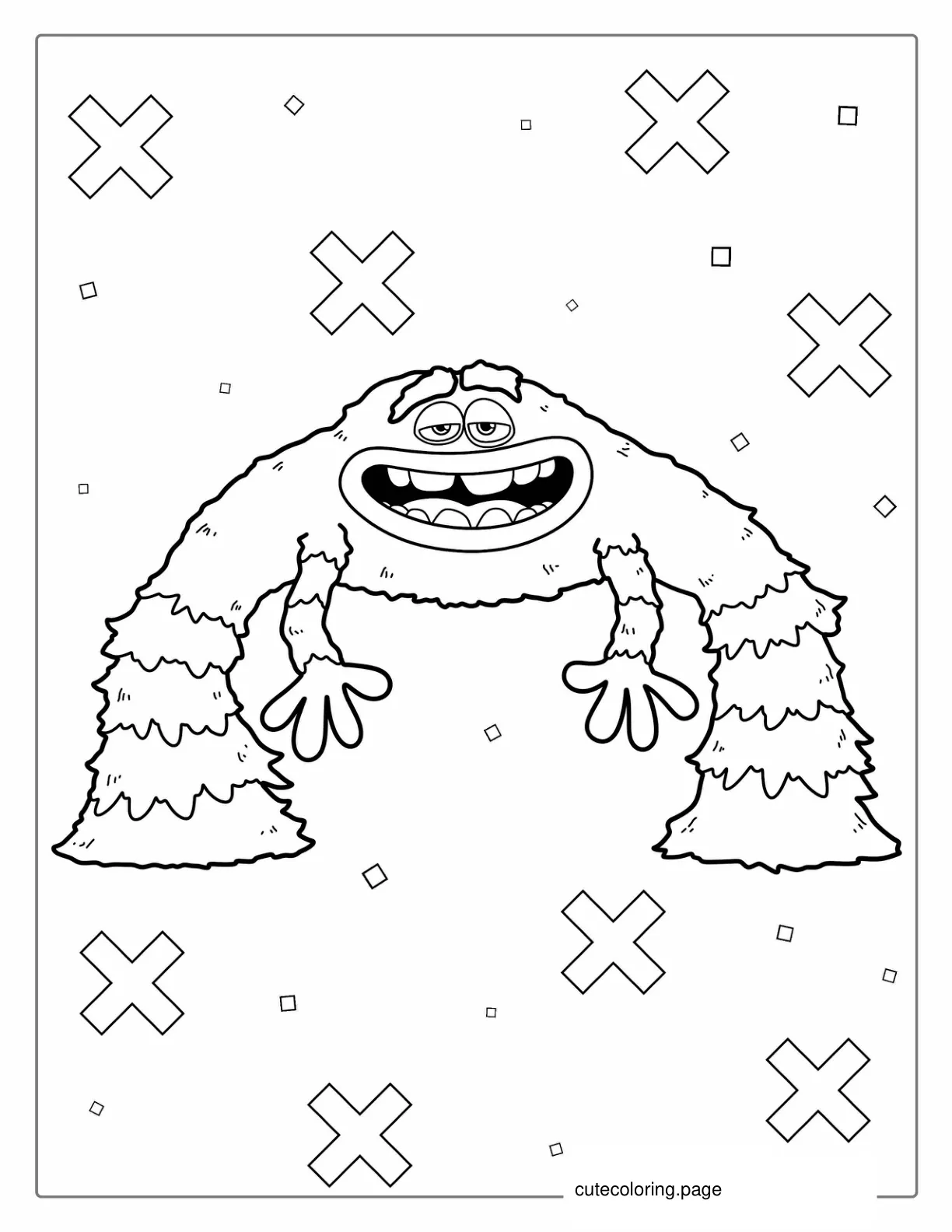 Art From Monsters University Coloring Page coloring page