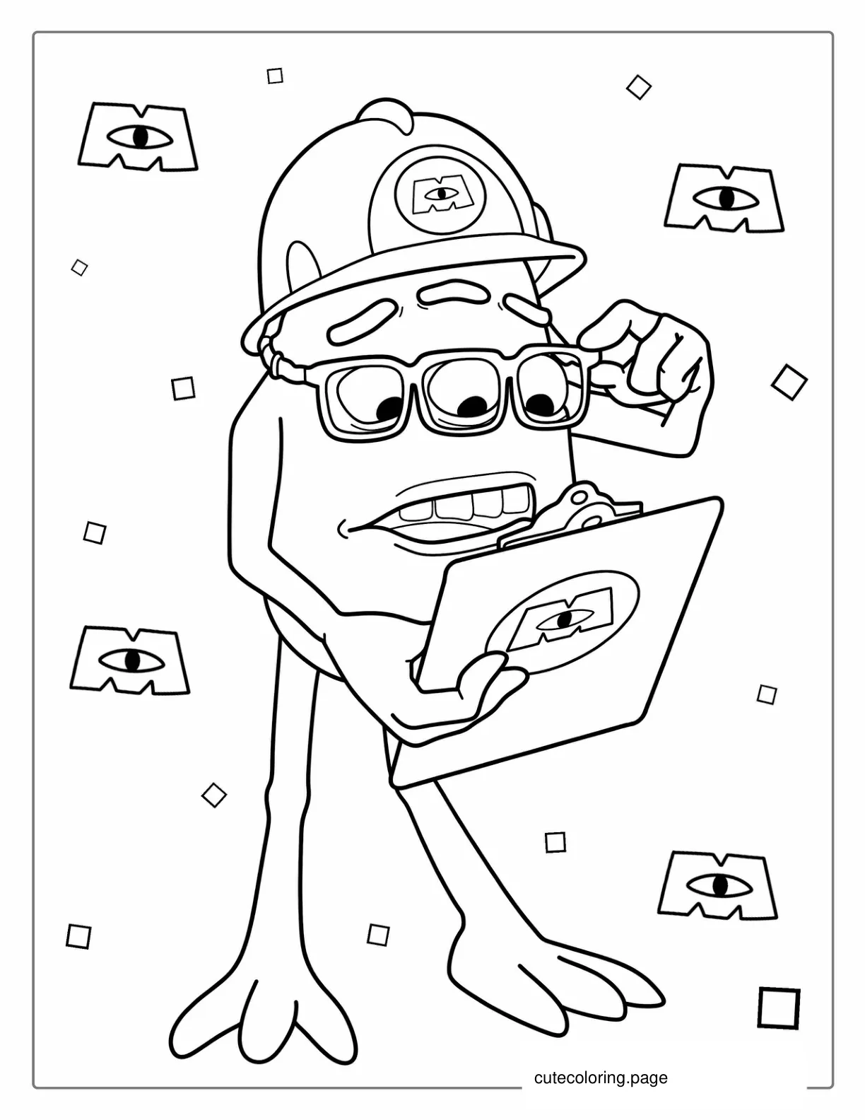 Coloring Page Of Fungus From Monsters Inc coloring page