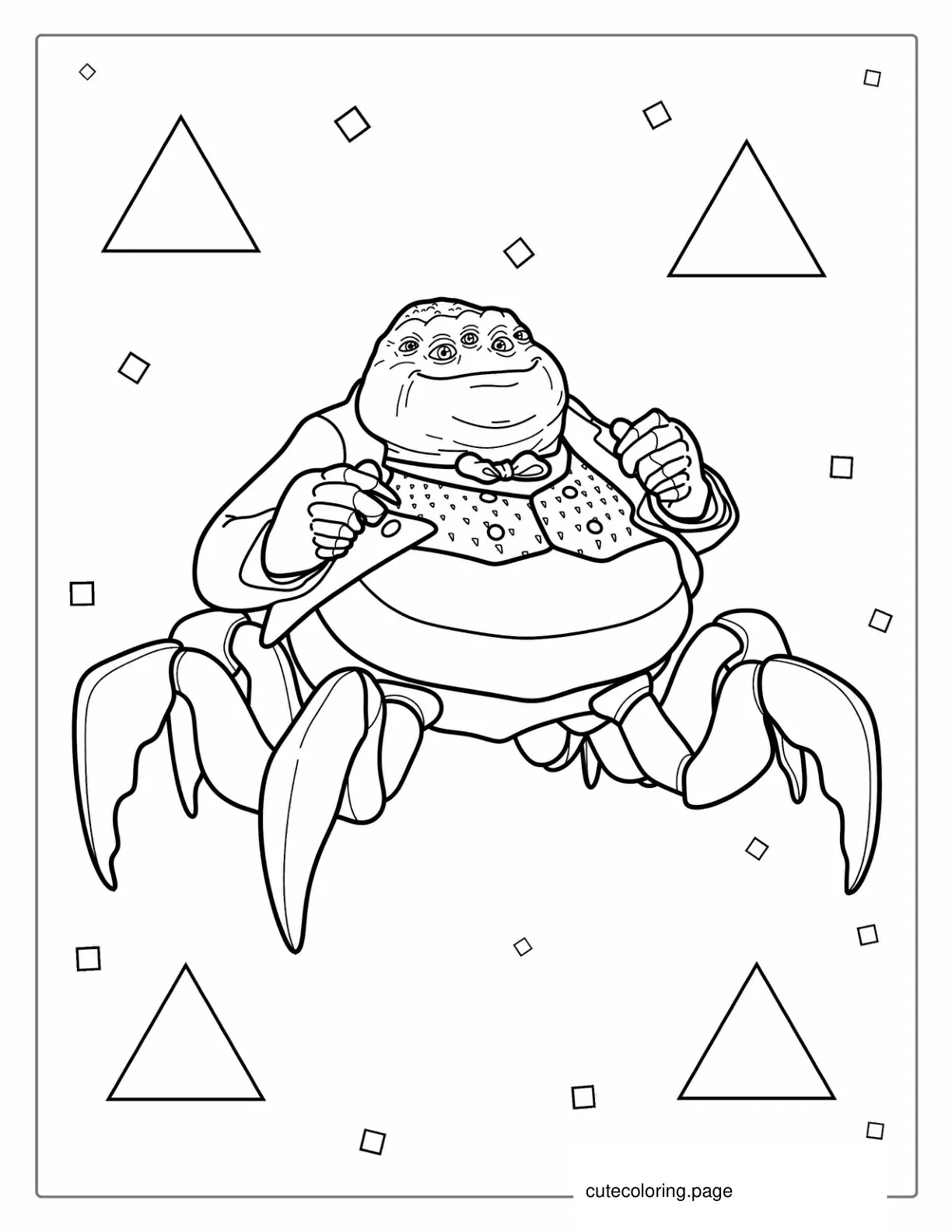 Henry Watermoose The Boss From Monsters Inc coloring page