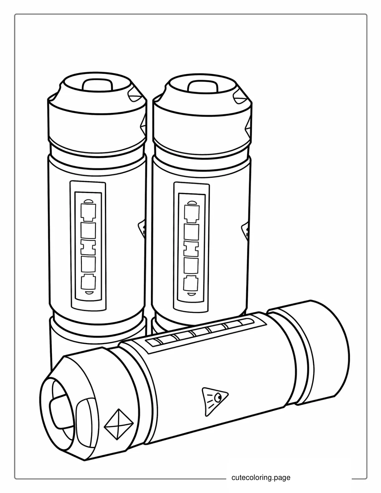 Monsters Inc Scream Canister Coloring Sheet coloring page