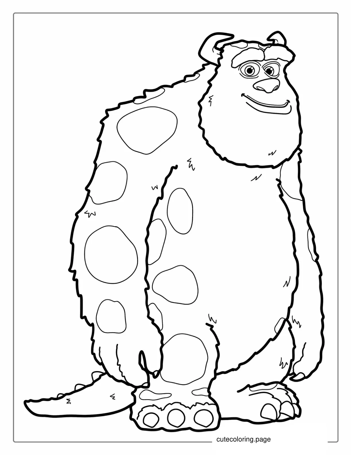 Simple To Color Page Of James Sullivan coloring page