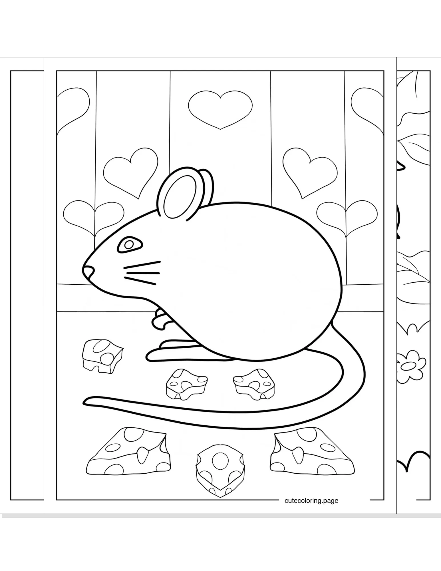 mouse coloring pages coloring page