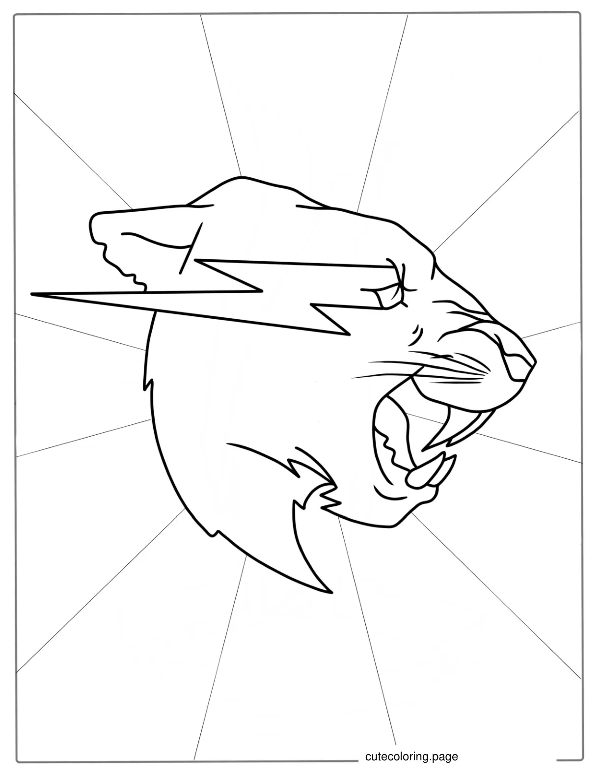 Simple Outline Of Mr Beast Logo To Color coloring page