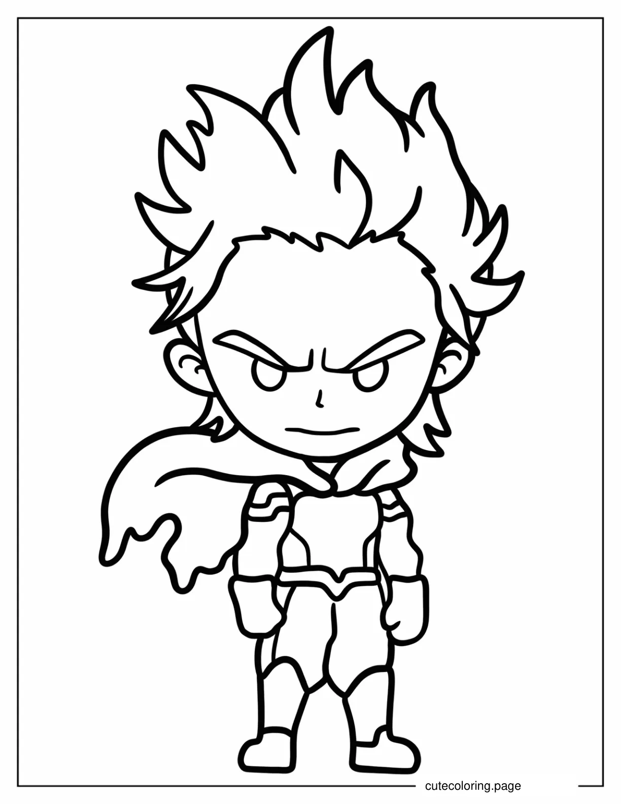 Chibi Mirio Togata Coloring Page For Preschoolers coloring page