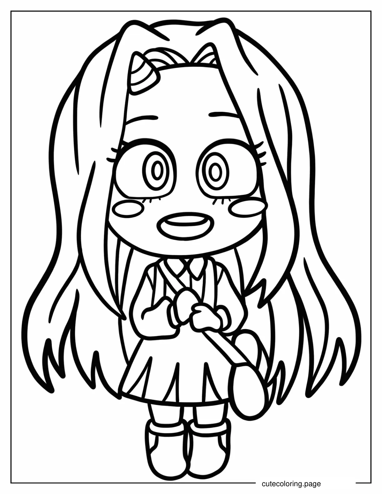 Cute Chibi Eri Coloring Sheet coloring page