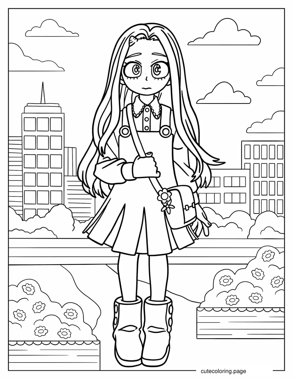 Kawaii Eri Coloring Page coloring page