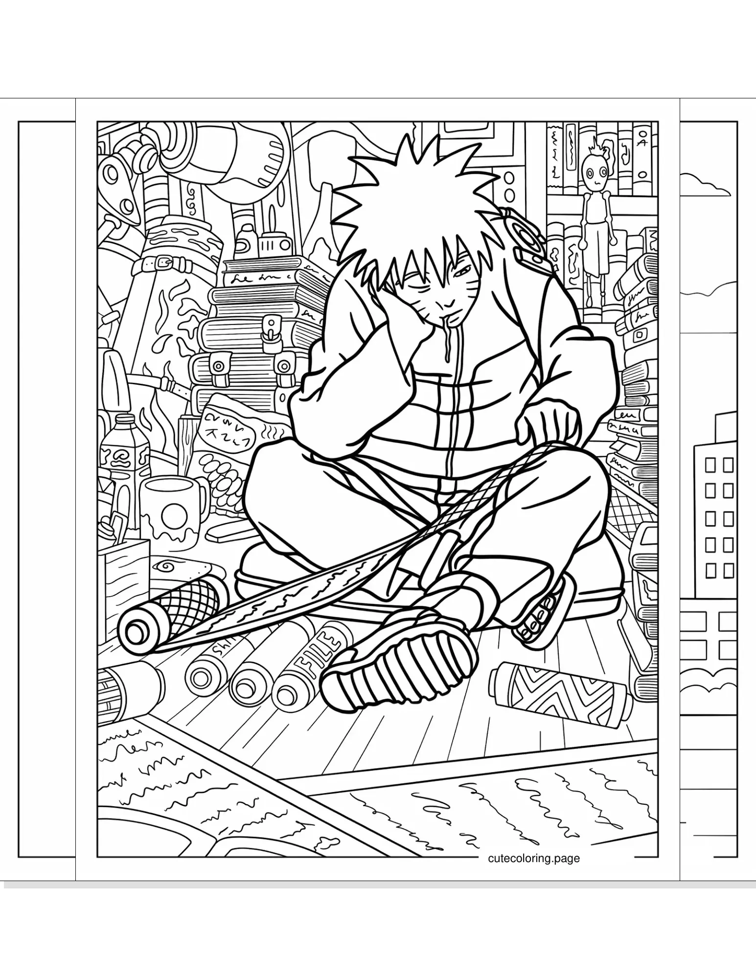 naruto coloring pages coloring page